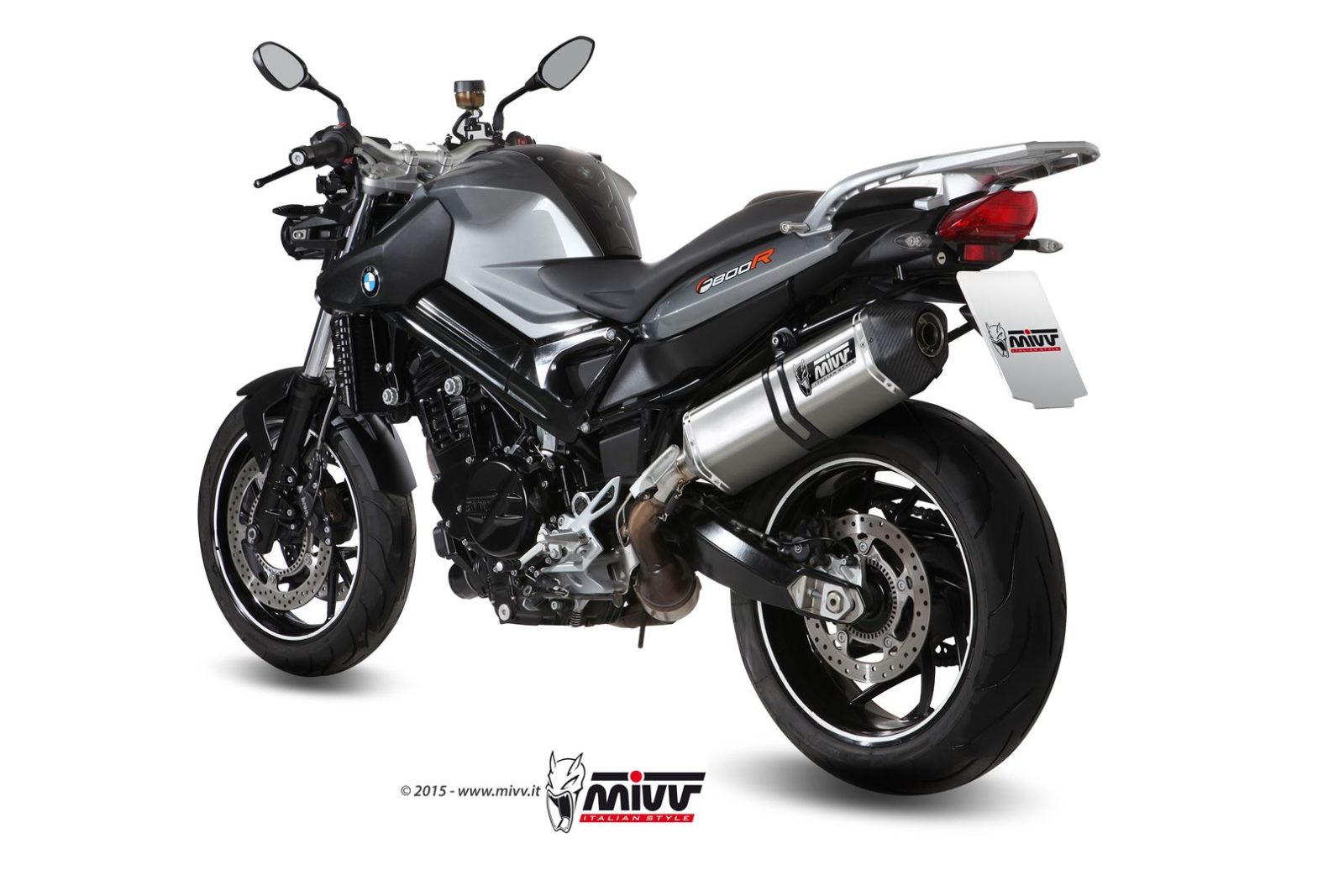 TERMINALE DI SCARICO IN ACCIAIO INOX MIVV SPEED EDGE BMW F 800 R / GT 2009-2020