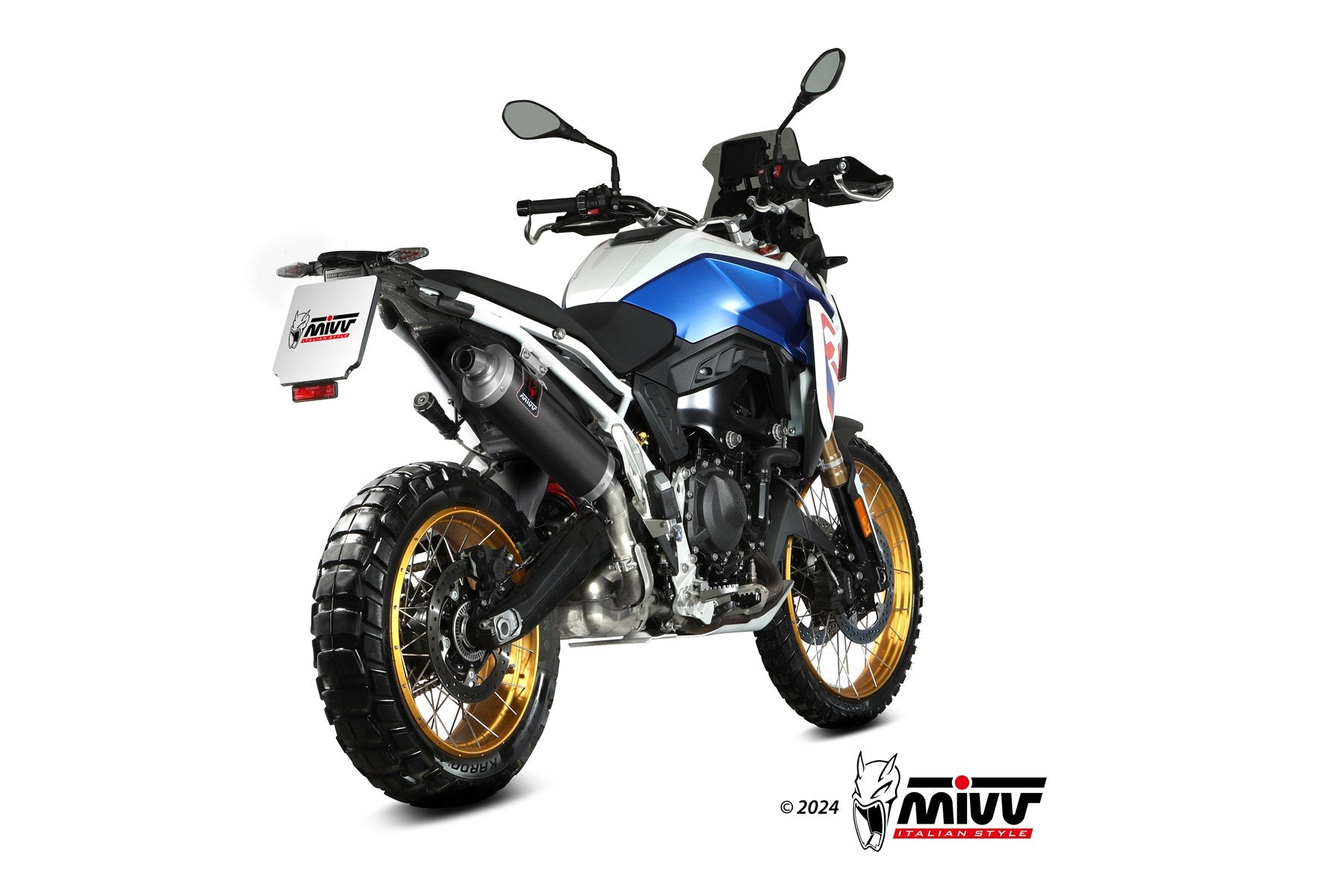 TERMINALE DI SCARICO IN ACCIAIO INOX NERO MIVV DAKAR BMW F 900 GS 2024