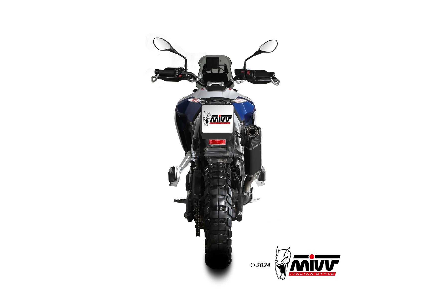 TERMINALE DI SCARICO IN ACCIAIO INOX NERO MIVV SPEED EDGE BMW F 900 GS 2024