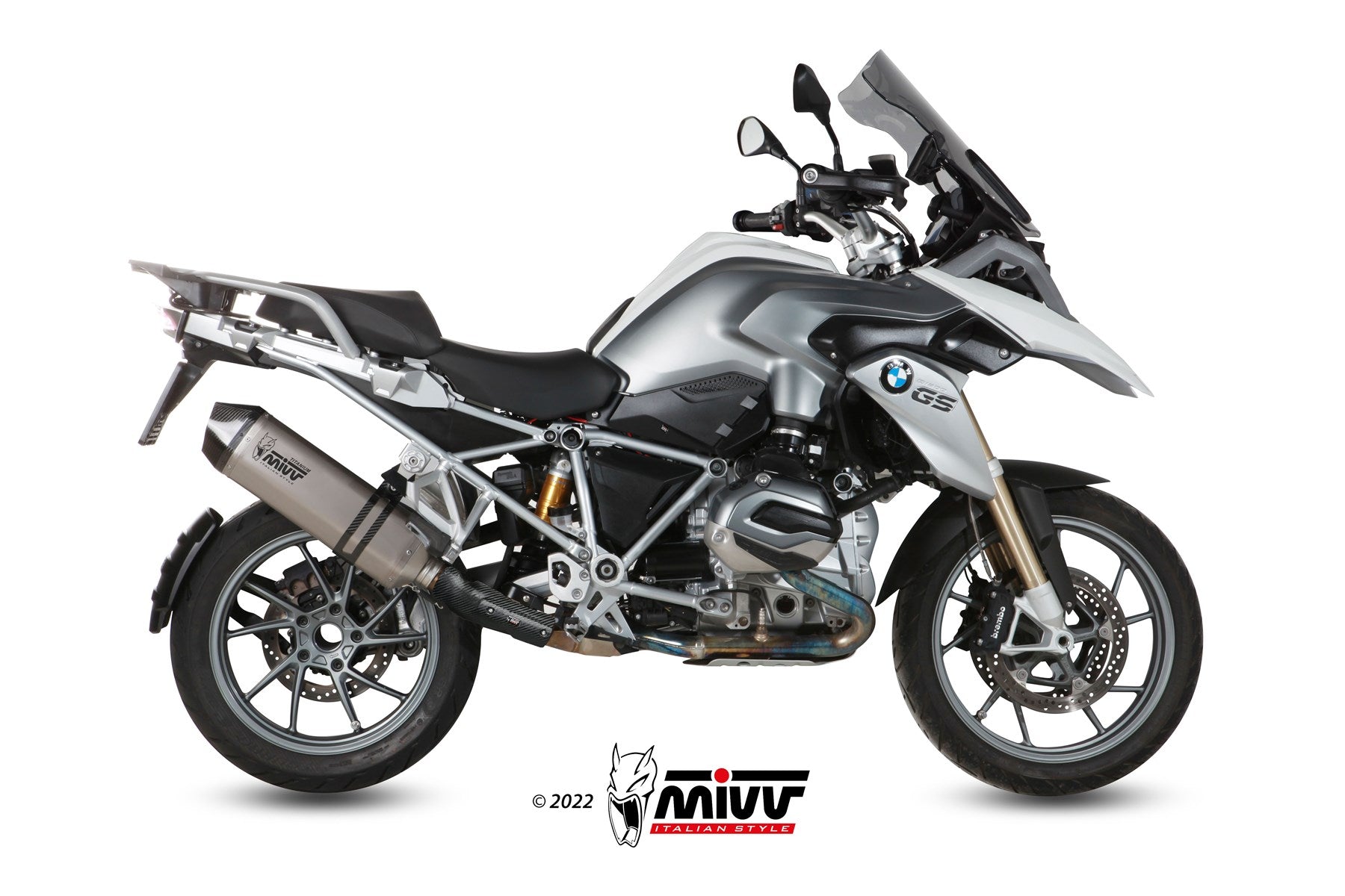 TERMINALE DI SCARICO IN TITANIO MIVV SPEED EDGE BMW R 1200 GS /ADVENTURE 2013-18