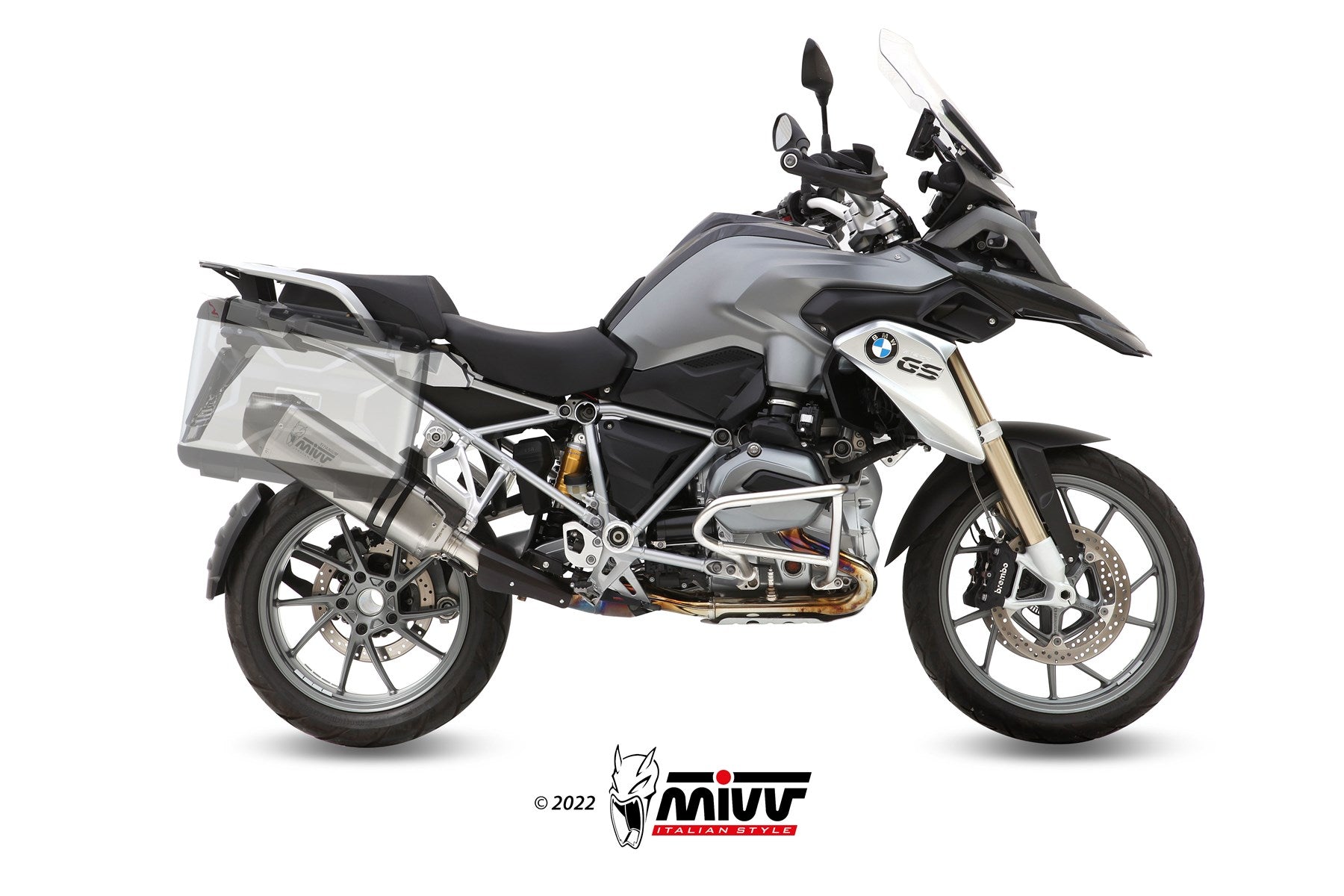 TERMINALE DI SCARICO IN TITANIO MIVV SPEED EDGE BMW R 1200 GS /ADVENTURE 2013-18