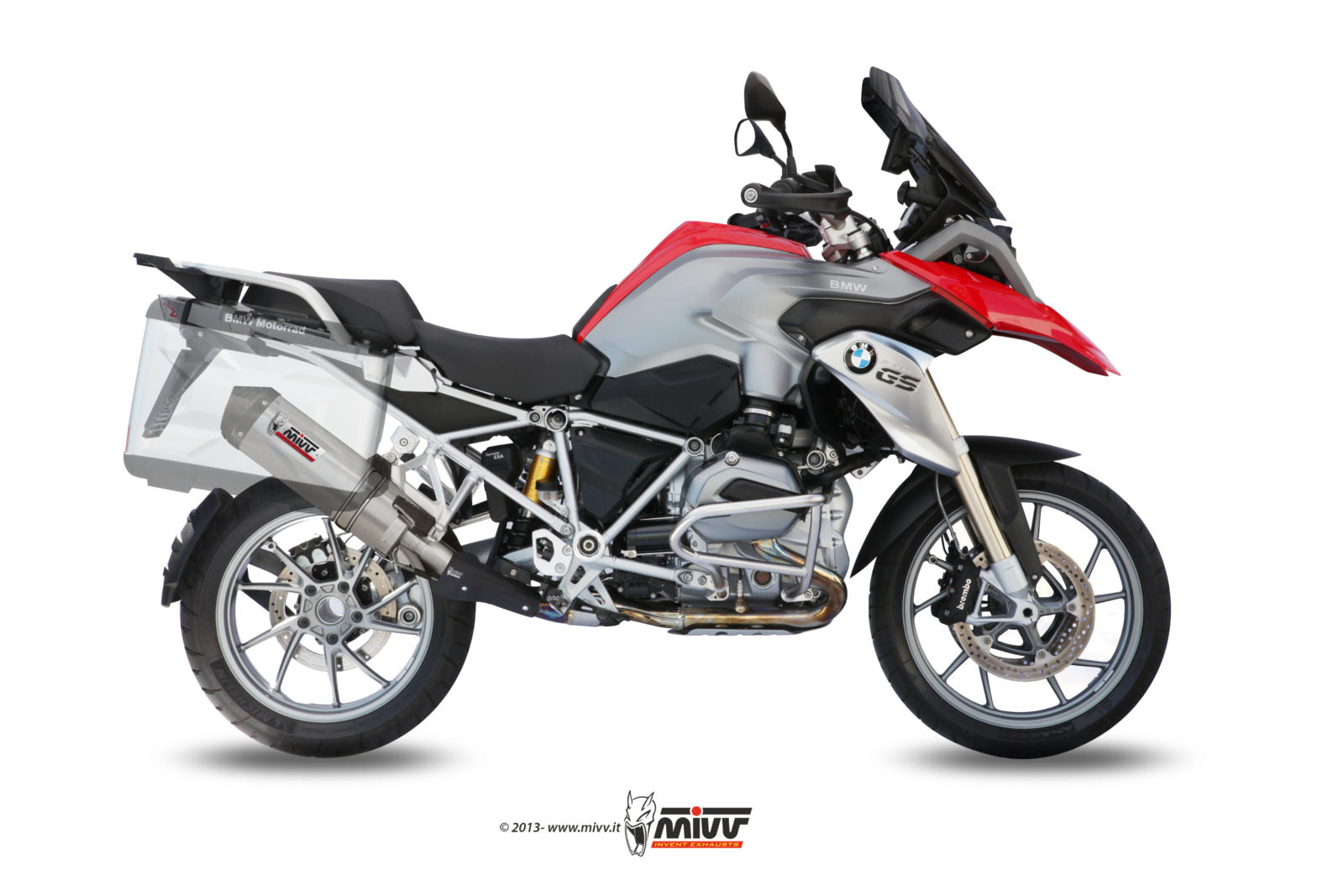 TERMINALE DI SCARICO IN TITANIO MIVV OVAL BMW R 1200 GS / ADVENTURE 2013 - 2018