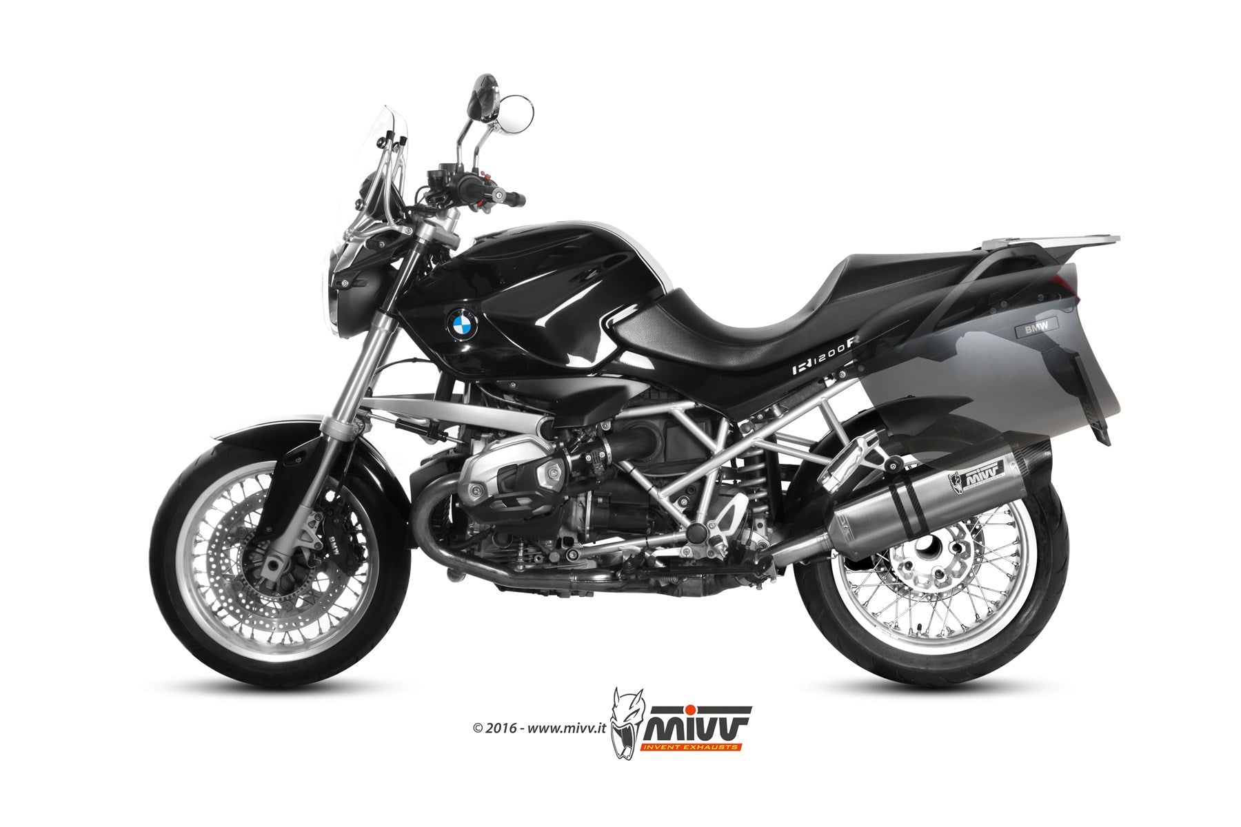 TERMINALE DI SCARICO IN ACCIAIO INOX MIVV SPEED EDGE BMW R 1200 R 2011 - 2014