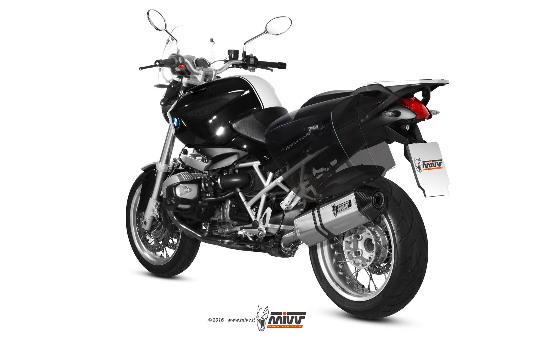 TERMINALE DI SCARICO IN ACCIAIO INOX MIVV SPEED EDGE BMW R 1200 R 2011 - 2014