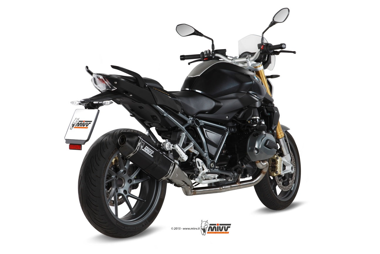 TERMINALE DI SCARICO ACCIAIO INOX NERO MIVV SPEED EDGE BMW R 1200 R/RS 2015-2018