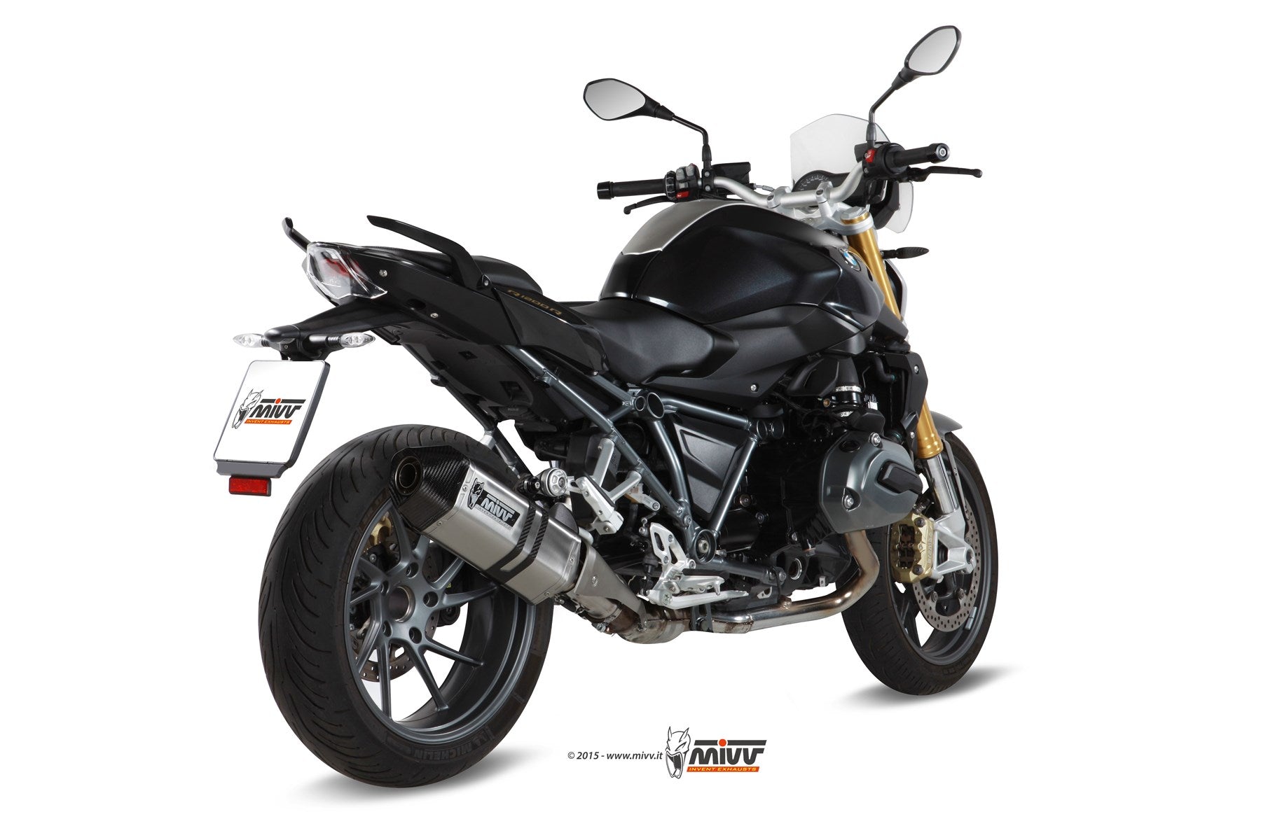 TERMINALE DI SCARICO IN ACCIAIO INOX MIVV SPEED EDGE BMW R 1200 R / RS 2015-2018