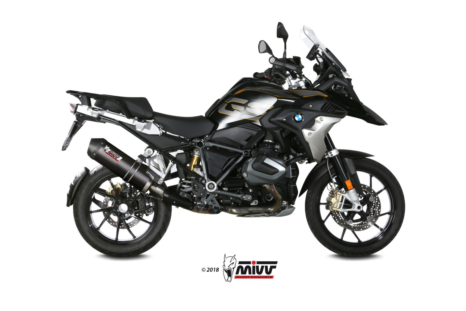 TERMINALE DI SCARICO IN CARBONIO MIVV OVAL BMW R 1250 GS / ADVENTURE 2019 - 2023