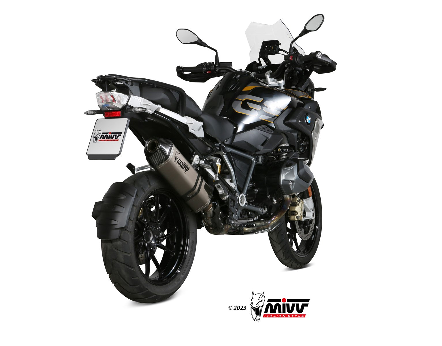 TERMINALE DI SCARICO IN TITANIO MIVV SPEED EDGE BMW R 1250 GS/ADVENTURE 2019-23
