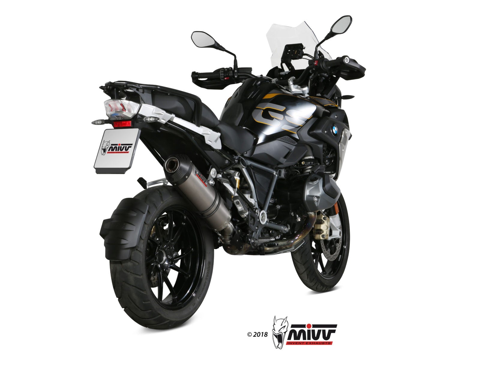 TERMINALE DI SCARICO IN TITANIO MIVV OVAL BMW R 1250 GS / ADVENTURE 2019 - 2023