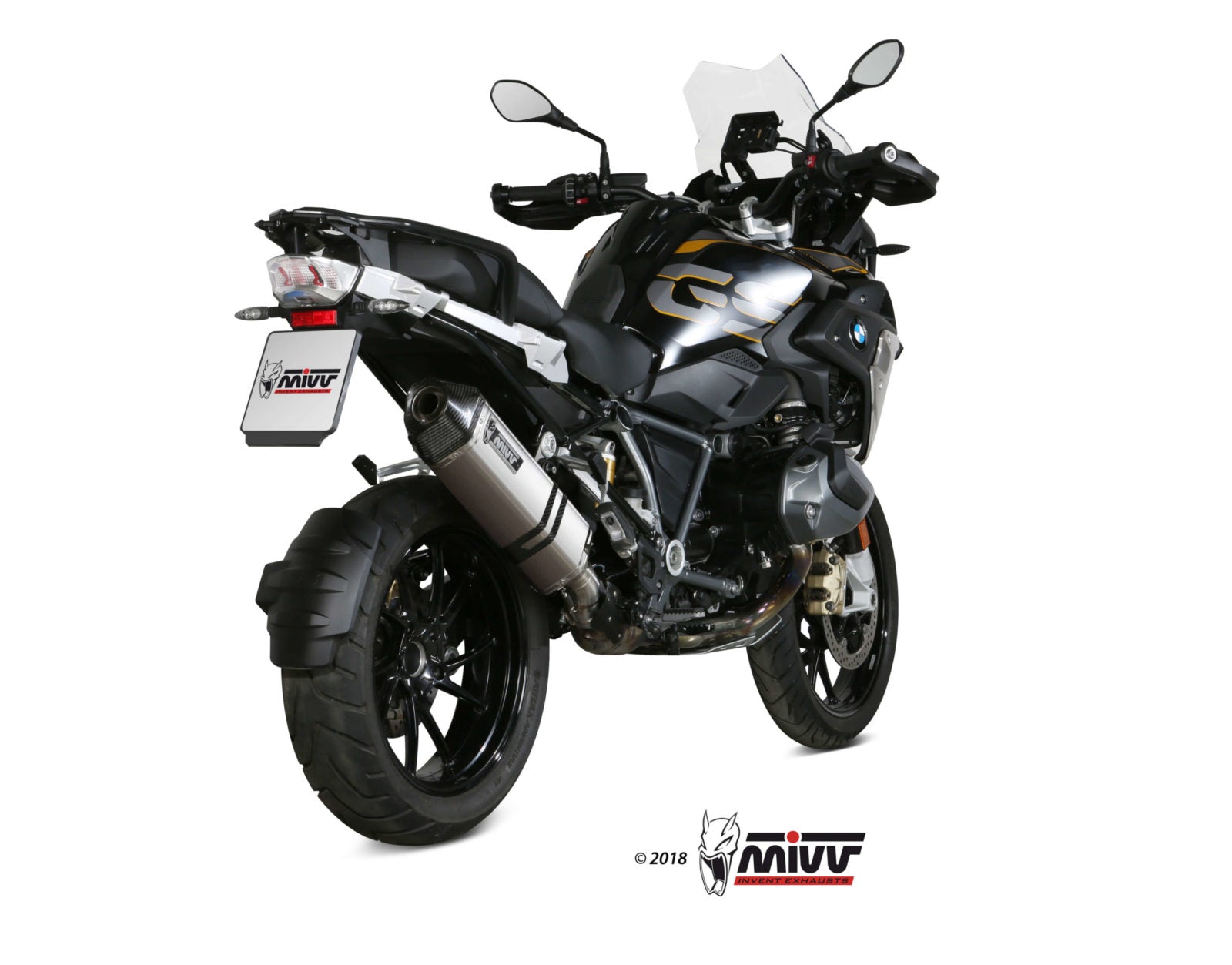 TERMINALE DI SCARICO ACCIAIO INOX MIVV SPEED EDGE BMW R1250 GS/ADVENTURE 2019-23
