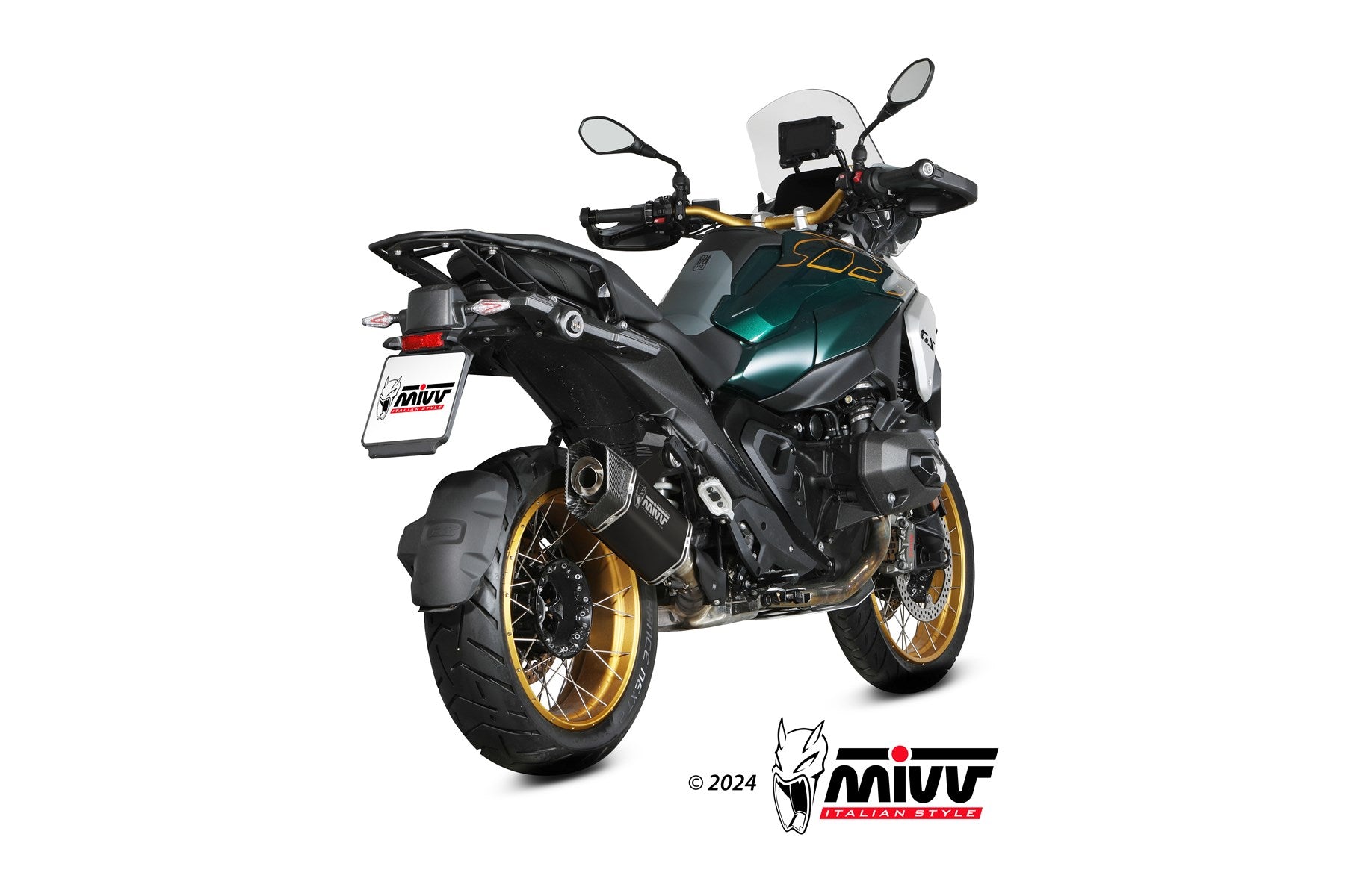 TERMINALE DI SCARICO IN TITANIO NERO MIVV SR-1 BMW R 1300 GS 2024