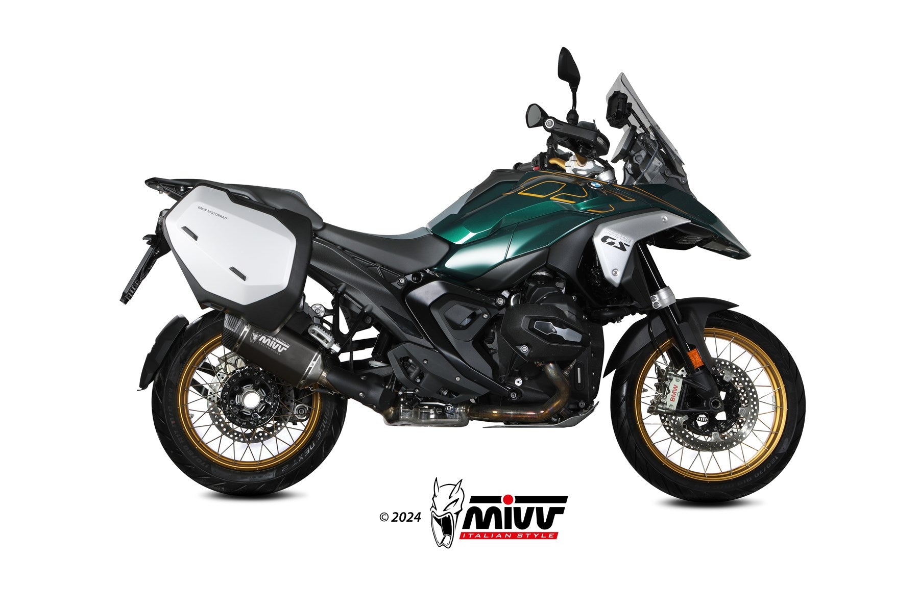 TERMINALE DI SCARICO IN TITANIO NERO MIVV SR-1 BMW R 1300 GS 2024