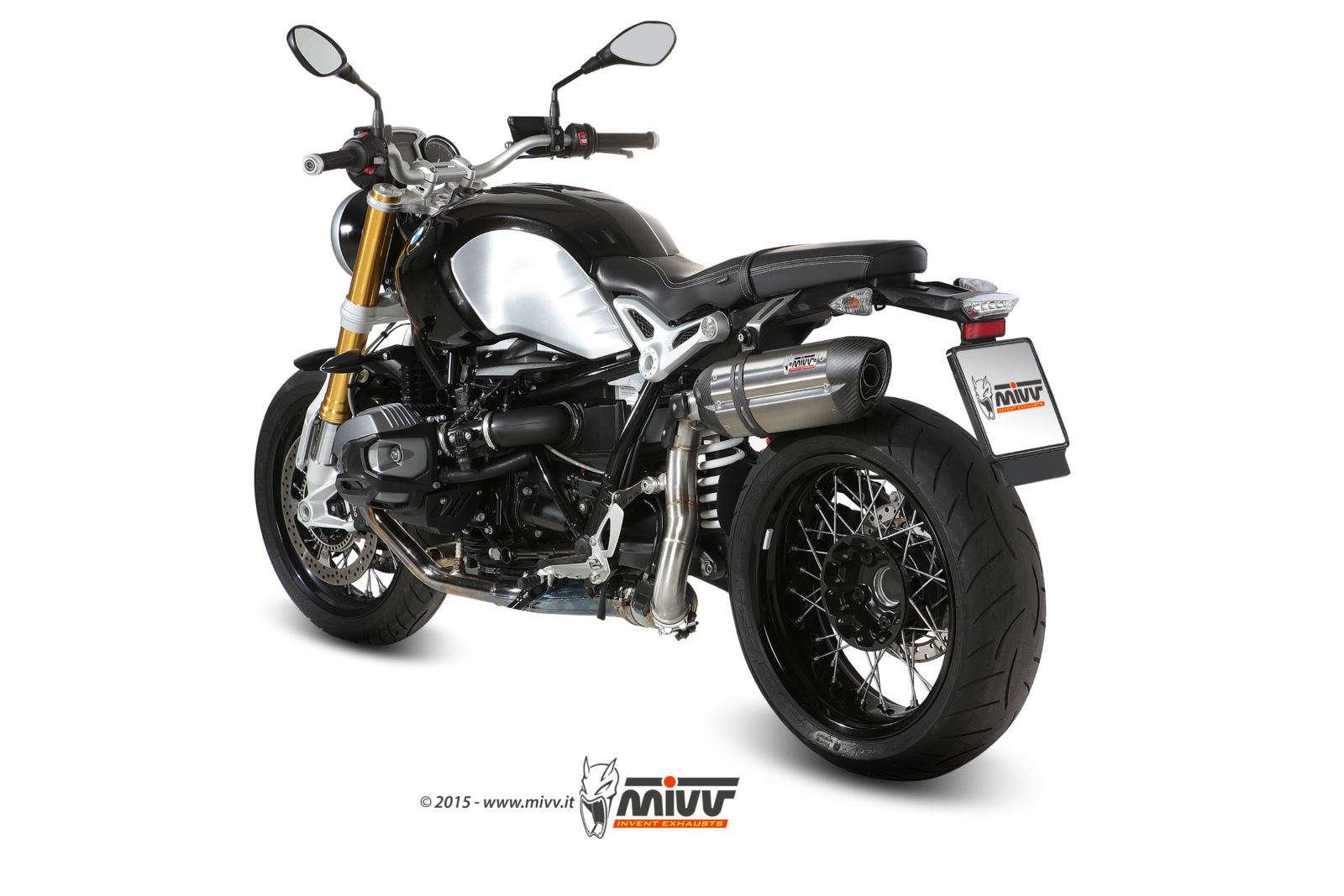 TERMINALE DI SCARICO ALTO IN ACCIAIO INOX MIVV SUONO BMW R NINE T 2014 - 2020