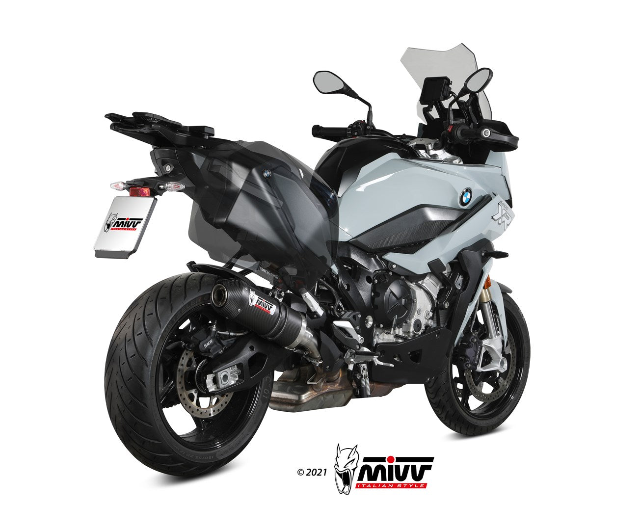 TERMINALE DI SCARICO IN ACCIAIO CARBONIO MIVV OVAL BMW S 1000 XR 2020 - 2024