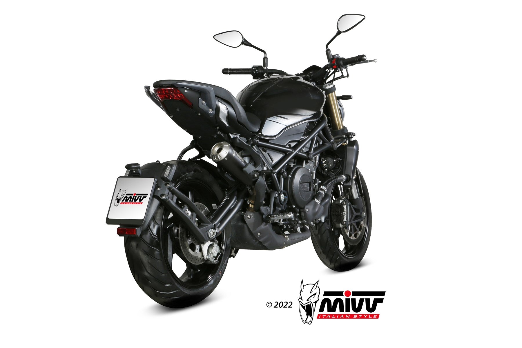 TERMINALE DI SCARICO IN ACCIAIO INOX NERO MIVV X-M1 BENELLI 752 S 2019 - 2024