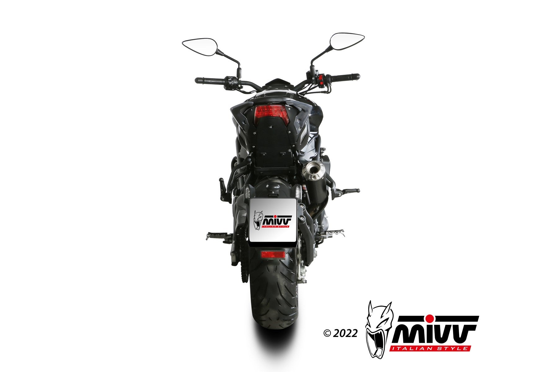TERMINALE DI SCARICO IN ACCIAIO INOX NERO MIVV X-M1 BENELLI 752 S 2019 - 2024