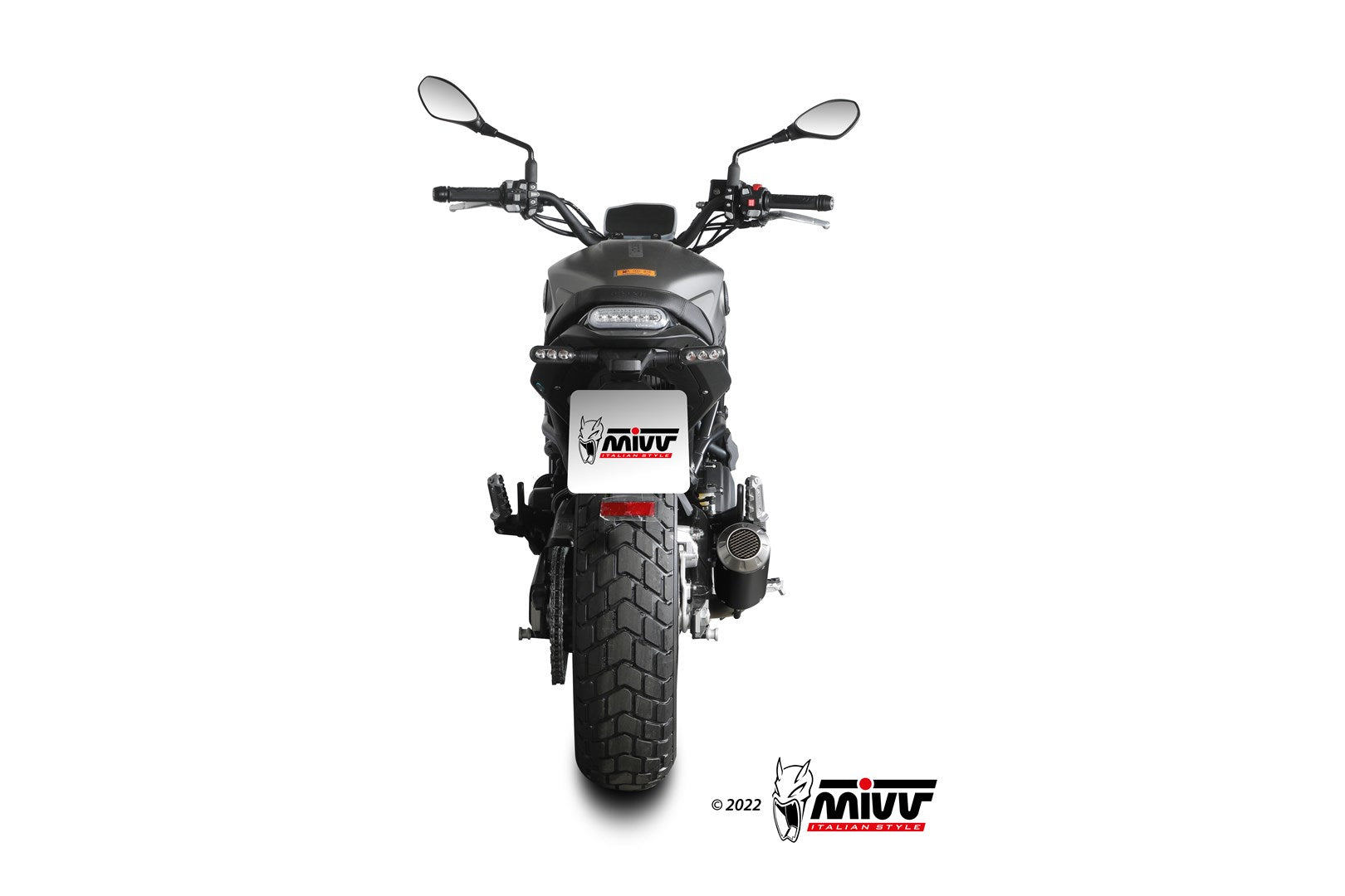 TERMINALE DI SCARICO INOX NERO RACING MIVV MK3 BENELLI LEONCINO 800 2022-24