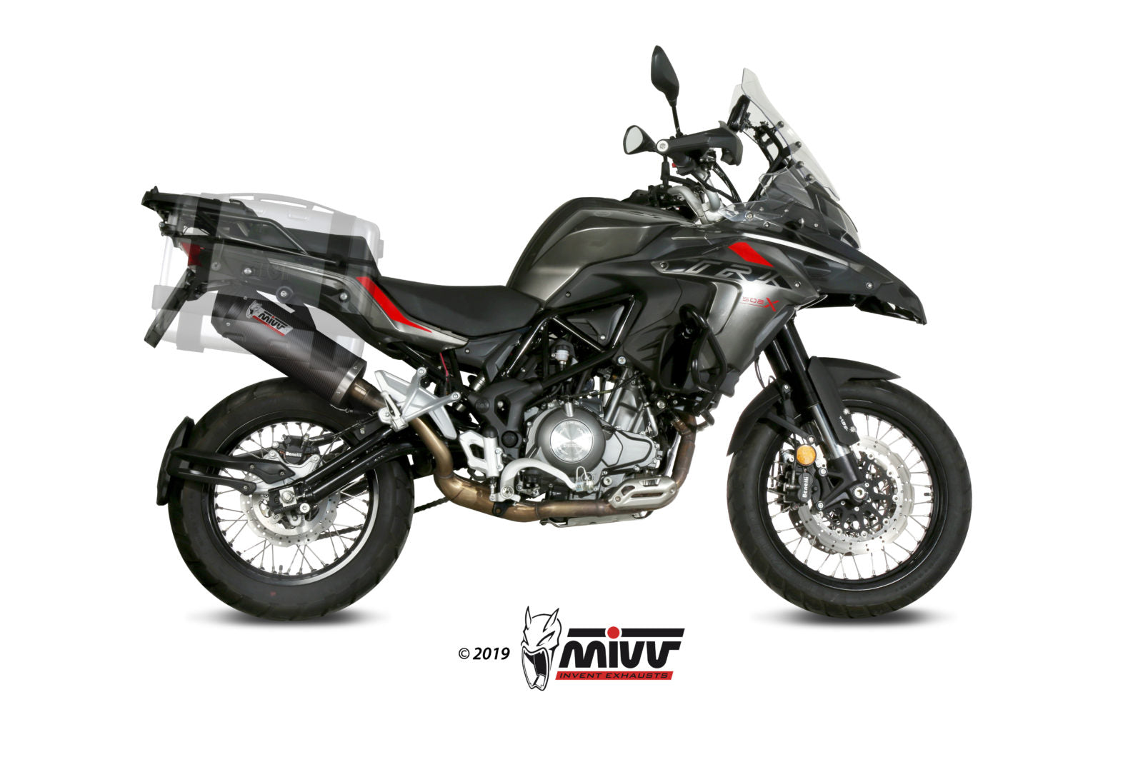 TERMINALE DI SCARICO IN CARBONIO MIVV OVAL BENELLI TRK 502 X 2018 - 2024