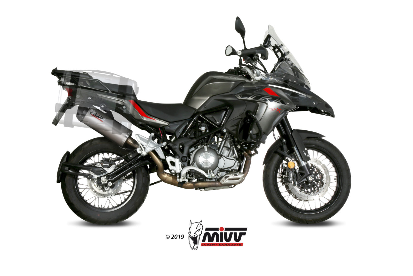 TERMINALE DI SCARICO IN TITANIO MIVV OVAL BENELLI TRK 502 X 2018 - 2024