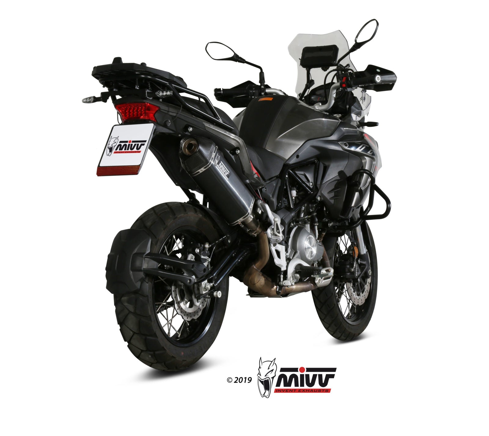 TERMINALE DI SCARICO ACCIAIO INOX NERO MIVV SPEED EDGE BENELLI TRK 502 X 2018-24