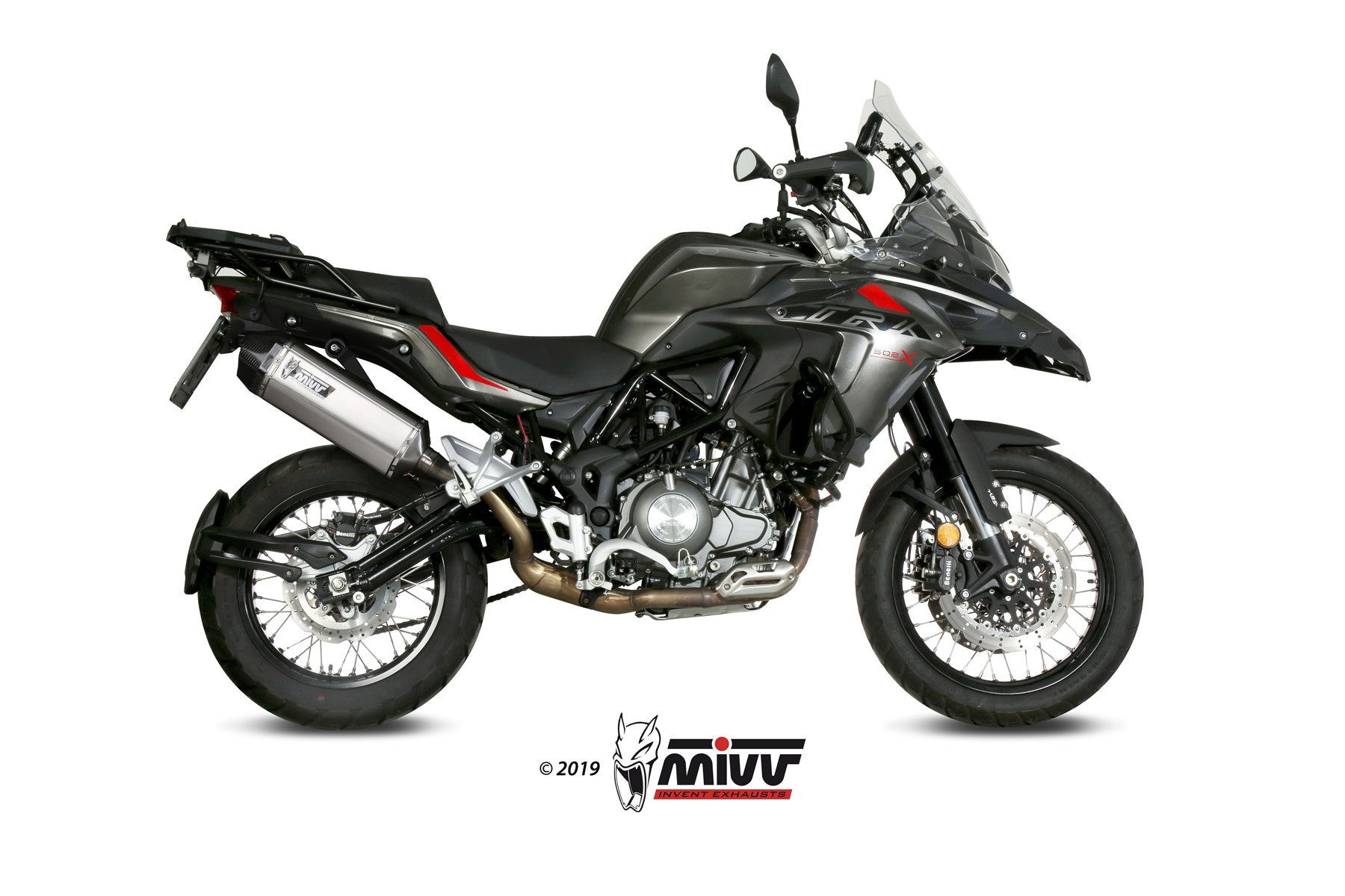 TERMINALE DI SCARICO IN ACCIAIO INOX MIVV SPEED EDGE BENELLI TRK 502 X 2018-2024