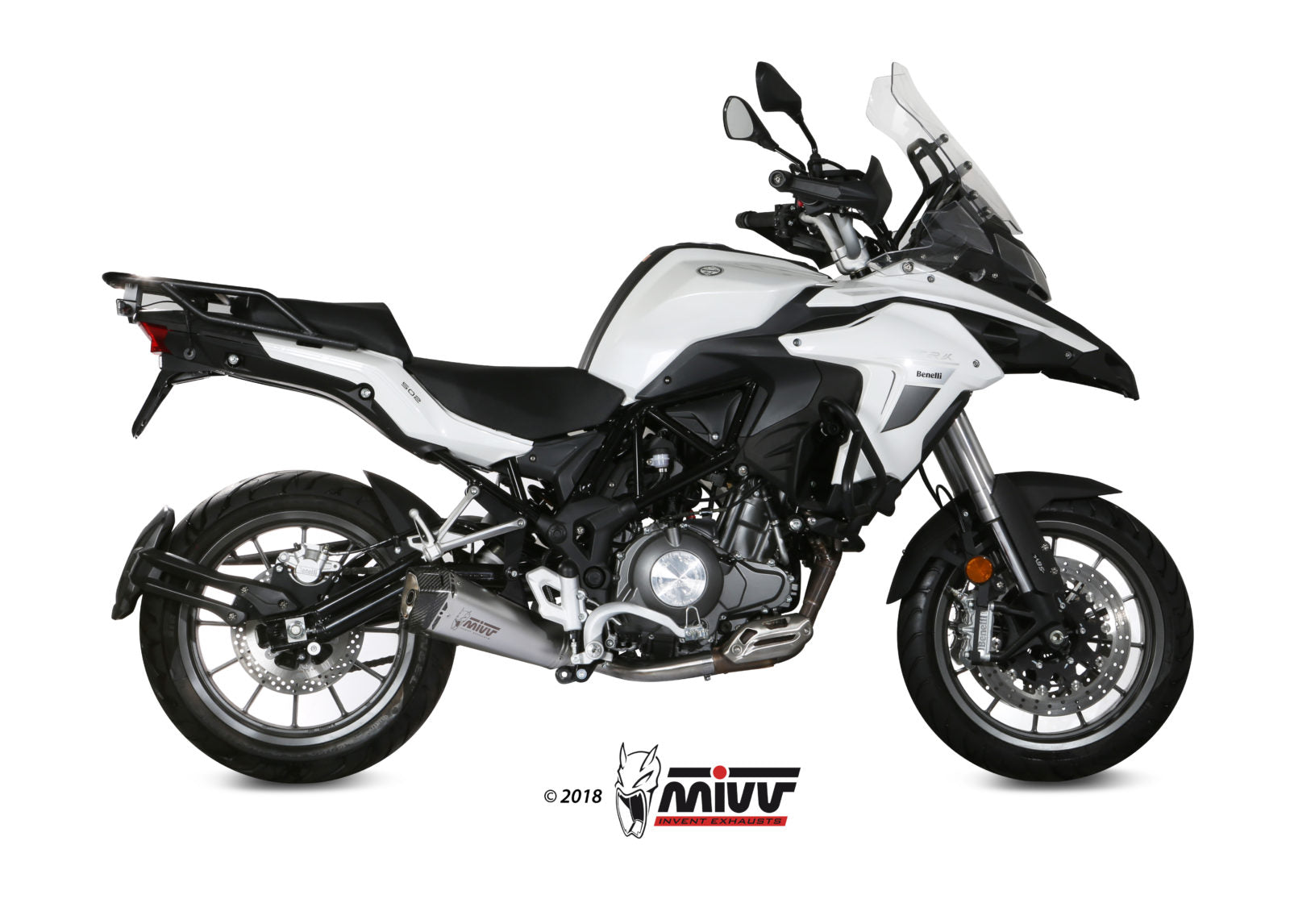 TERMINALE DI SCARICO IN ACCIAIO INOX MIVV DELTA RACE BENELLI TRK 502 2017 - 2024