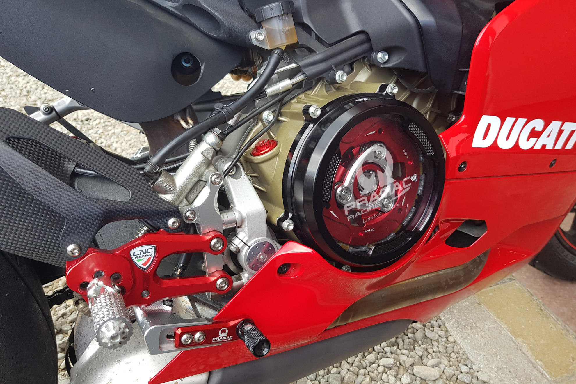 CARTER TRASPERENTE PRAMAC CARBON STYLE CNC RACING DUCATI 1199 PANIGALE S