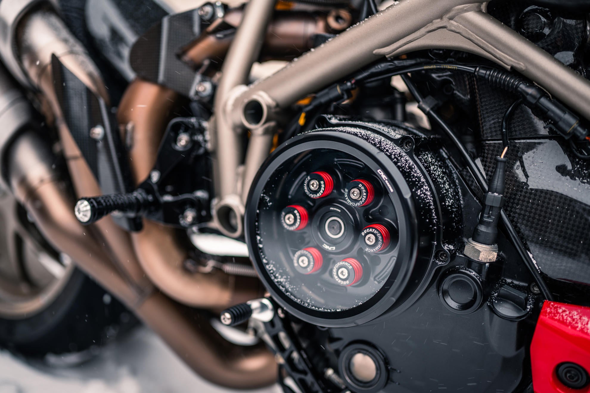 COVER FRIZIONE TRASPARENTE A SECCO CNC RACING DUCATI HYPERMOTARD 1100 S