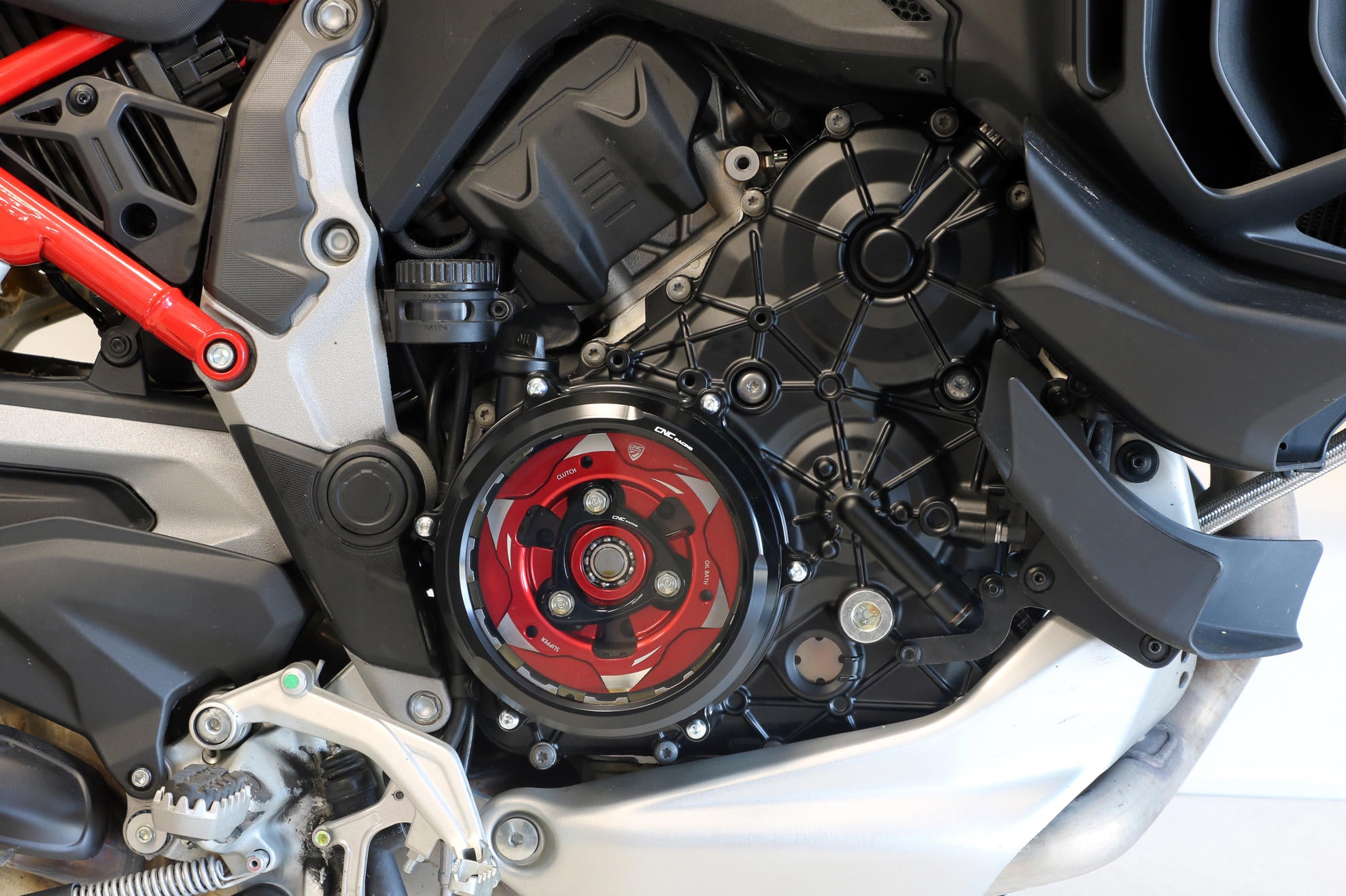 CARTER TRASPARENTE FRIZIONE CNC RACING DUCATI MULTISTRADA V4 RALLY
