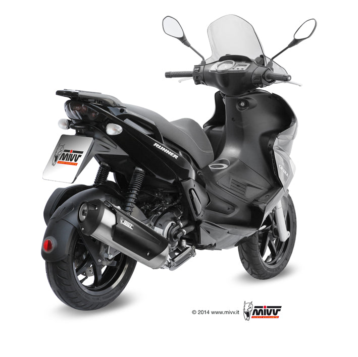 SCARICO COMPLETO IN ACCIAIO INOX RACING MIVV URBAN GILERA RUNNER 200 2008 - 2012