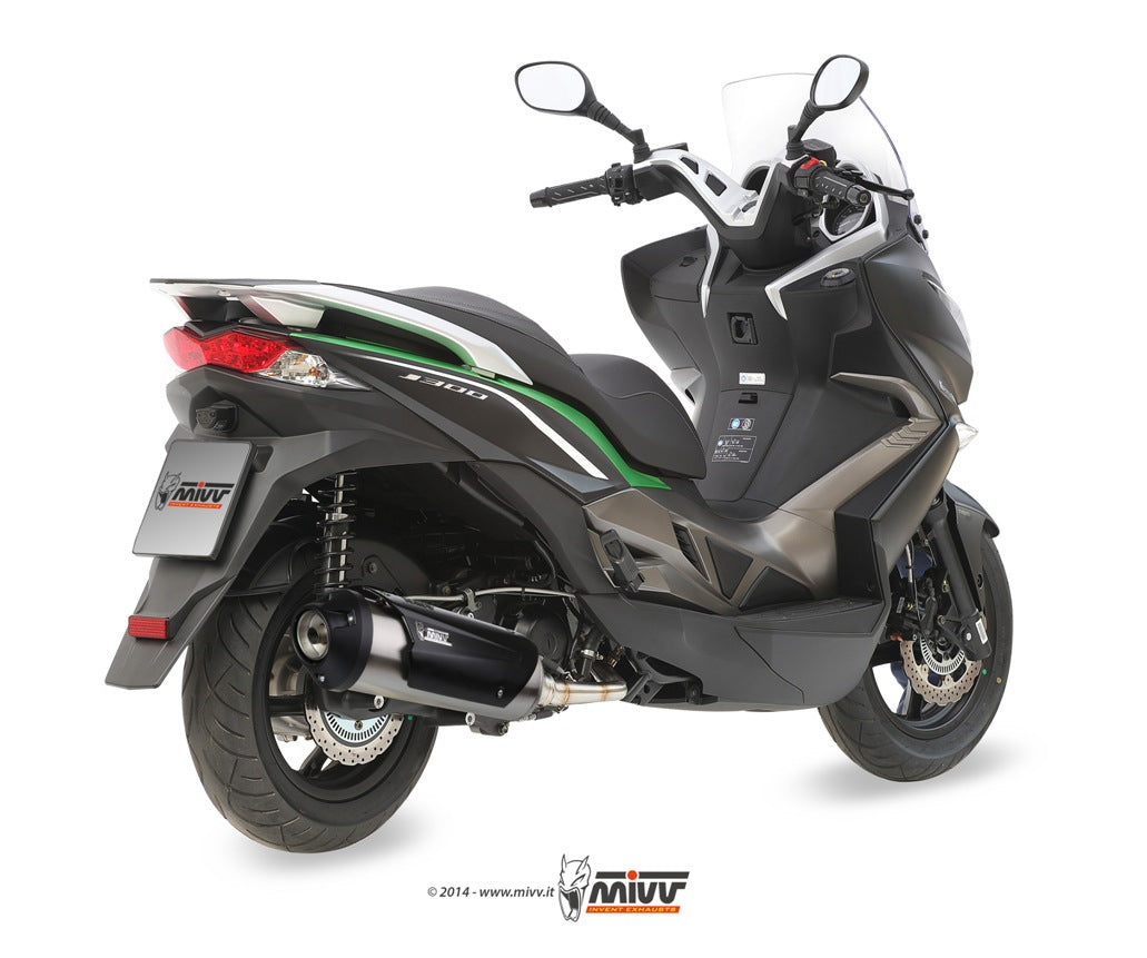 SCARICO COMPLETO IN ACCIAIO INOX RACING MIVV URBAN KAWASAKI J300 2014 - 2016