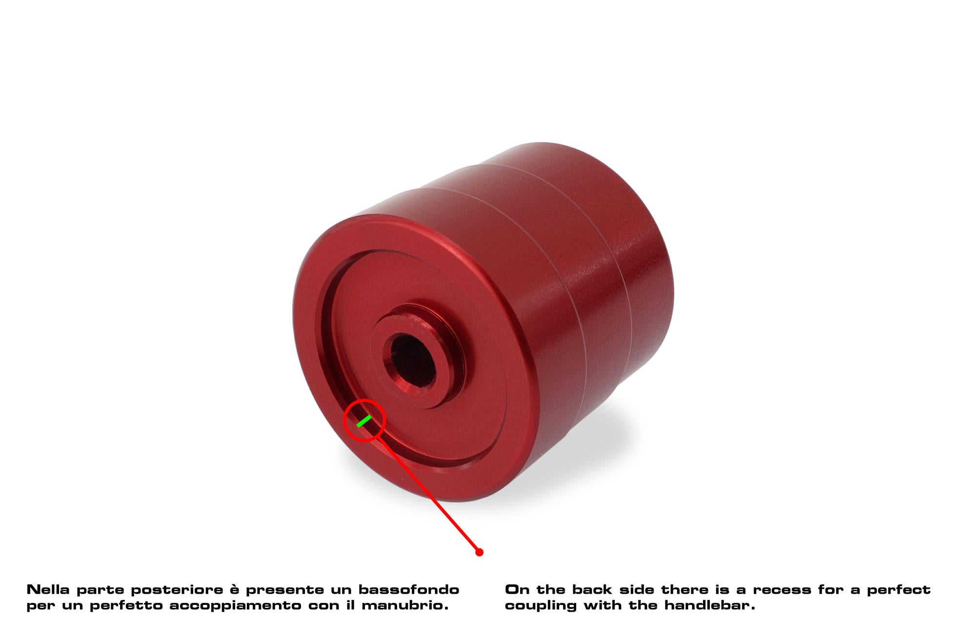 COPPIA CONTRAPPESI MANUBRIO BI-COLOR CNC RACING DUCATI MONSTER S4R S 06-08