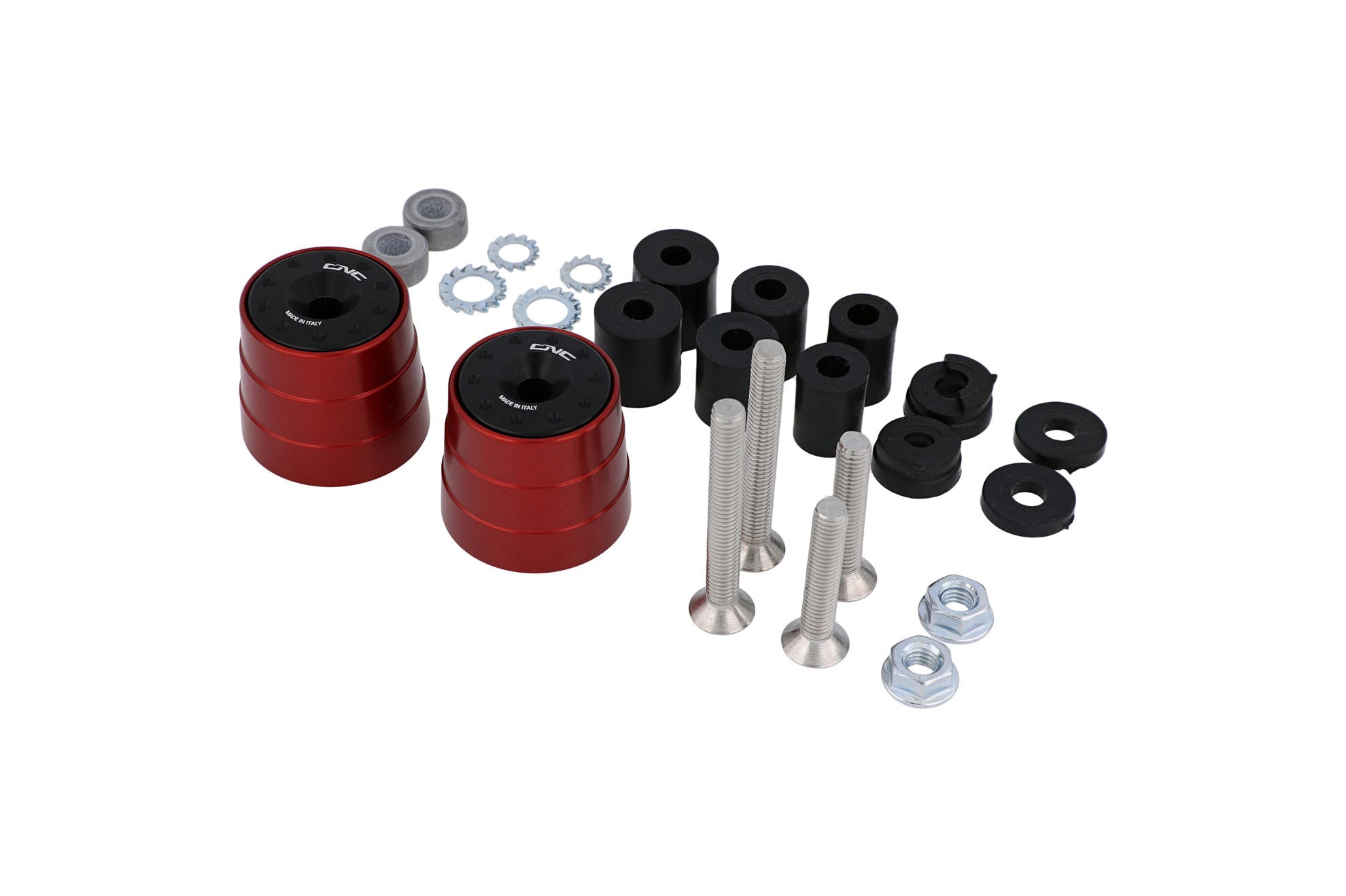 COPPIA CONTRAPPESI MANUBRIO BI-COLOR CNC RACING APRILIA RSV4 1100 2021 - 22
