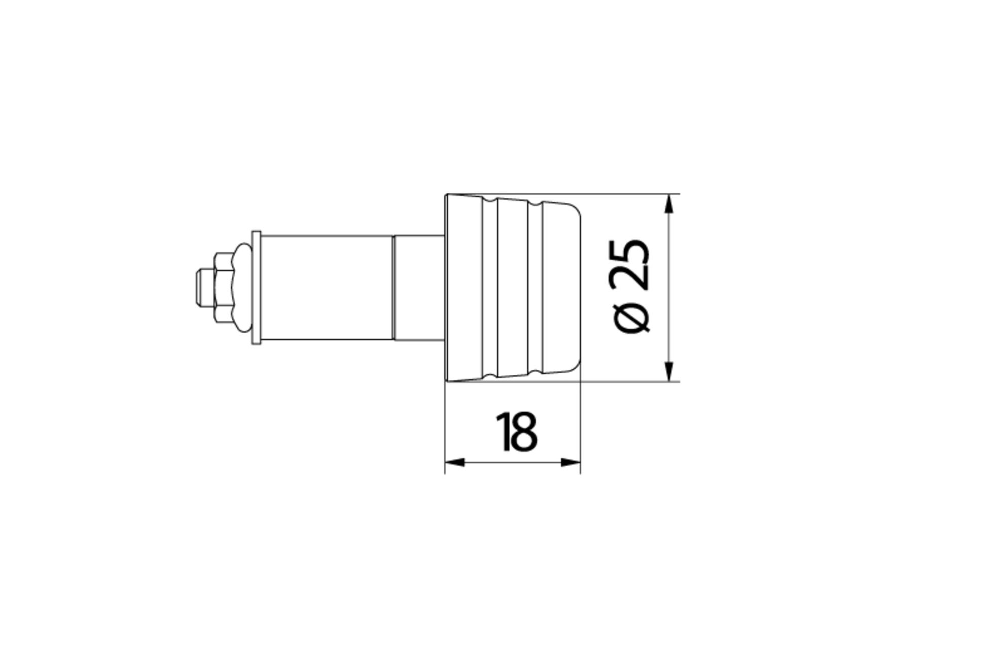 COPPIA CONTRAPPESI MANUBRIO MINI CNC RACING APRILIA TUONO V2 1000 2002 - 09