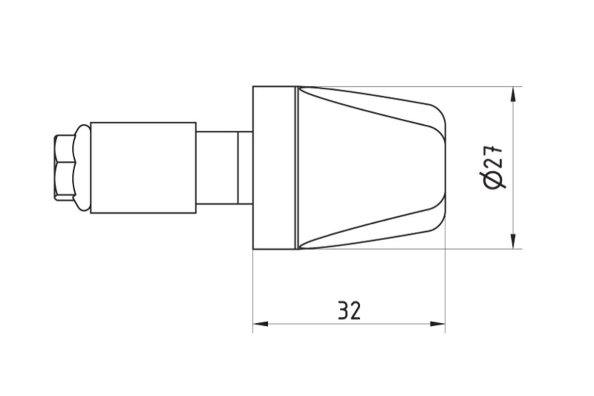 CONTRAPPESI MANUBRIO LOOK CNC RACING MOTO GUZZI V85 TT 2019 - 23