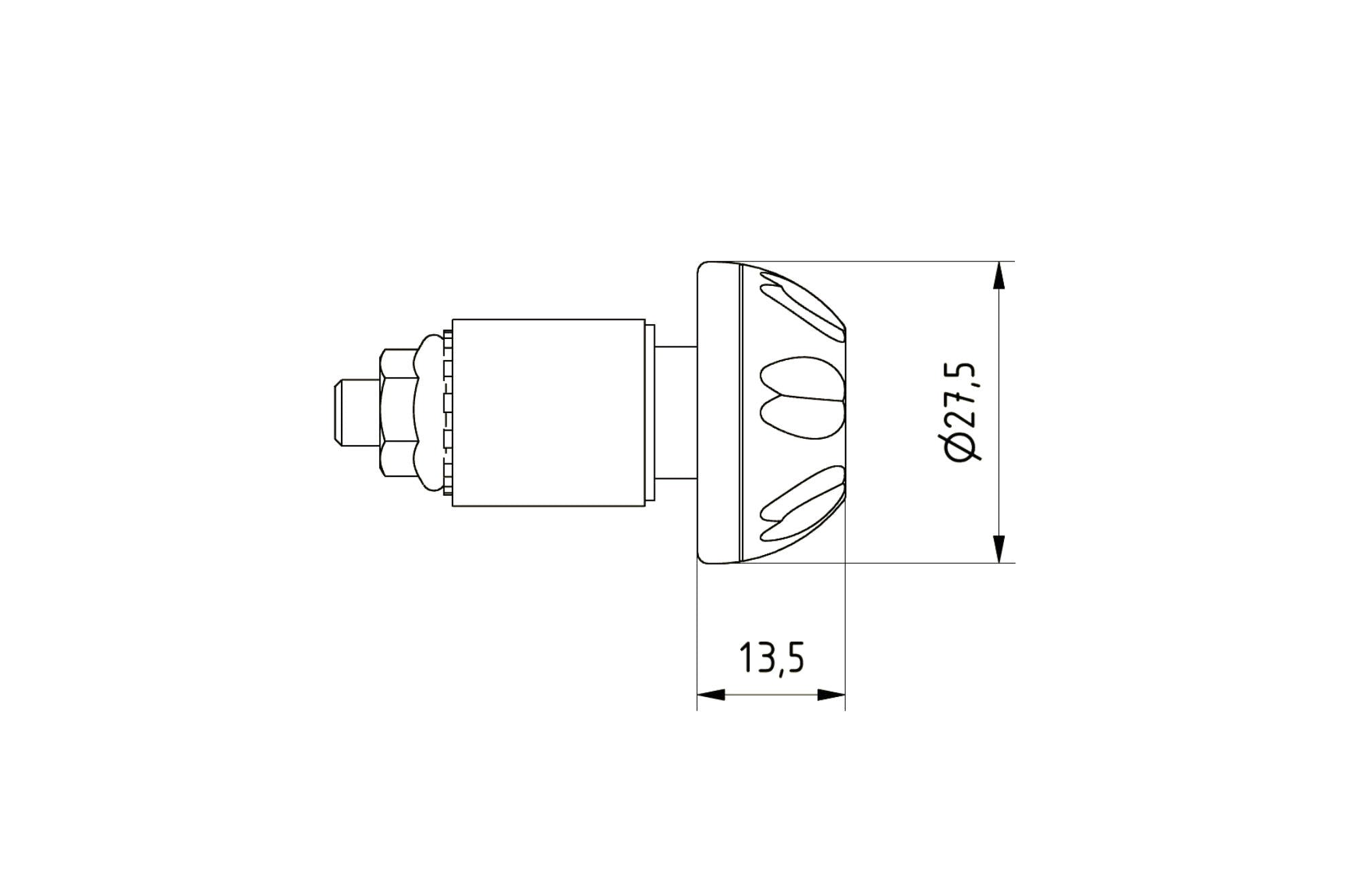 COPPIA CONTRAPPESI MANUBRIO BLAZE CNC RACING APRILIA RSV V2 1000 2004 - 08