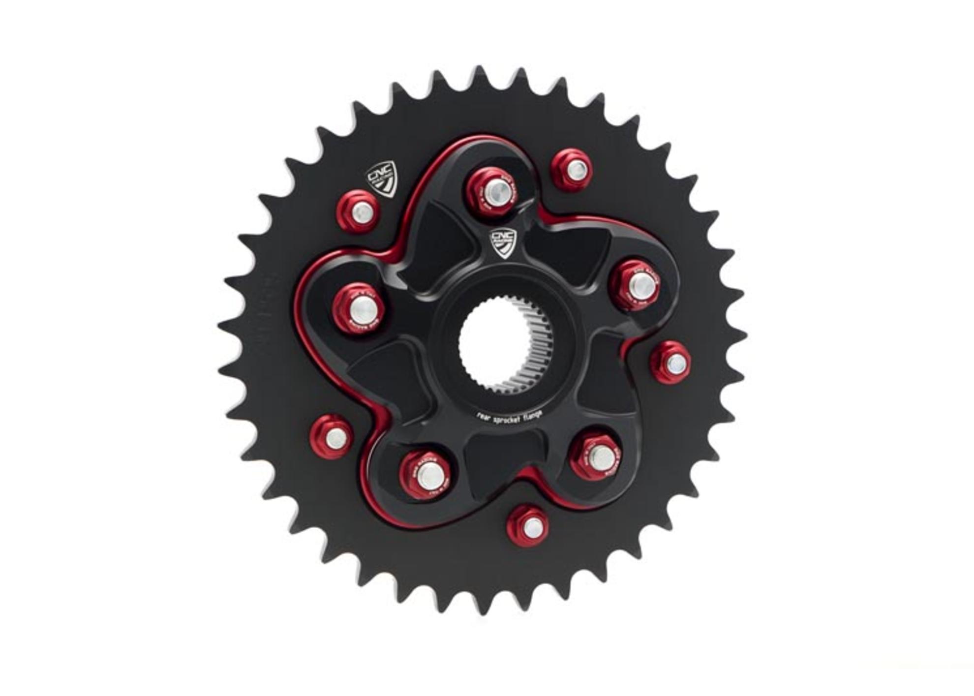 FLANGIA PORTACORONA NERO CNC RACING DUCATI MONSTER 1100