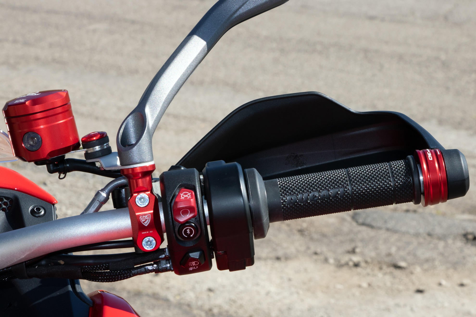 CAVALLOTTO SUPPORTO SPECCHIO DX CNC RACING DUCATI MULTISTRADA V4 PIKES PEAK