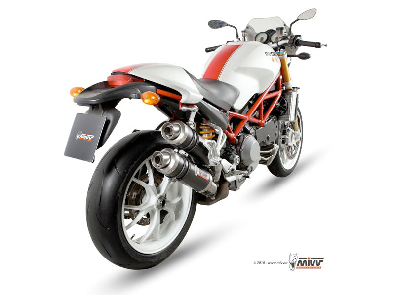 TERMINALI DI SCARICO IN CARBONIO MIVV GP DUCATI MONSTER S4RS 2006 - 2008