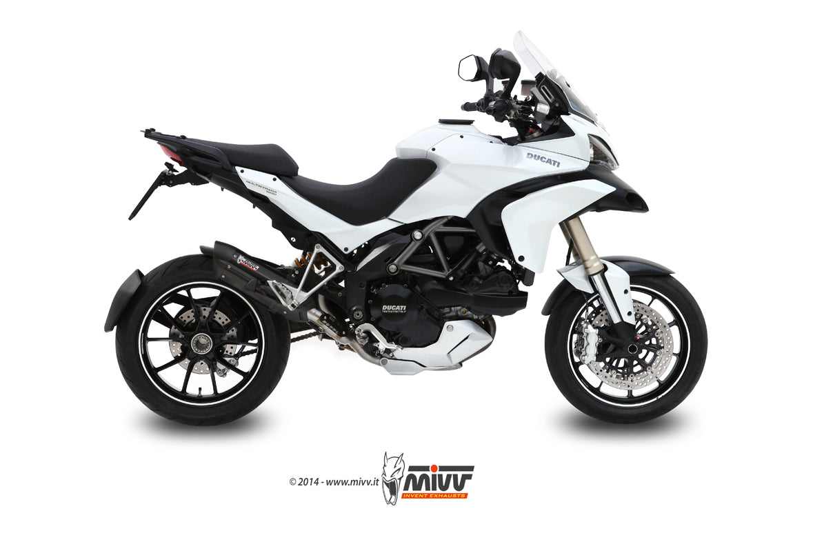 TERMINALE DI SCARICO INOX NERO MIVV SUONO DUCATI MULTISTRADA 1200 2010-14