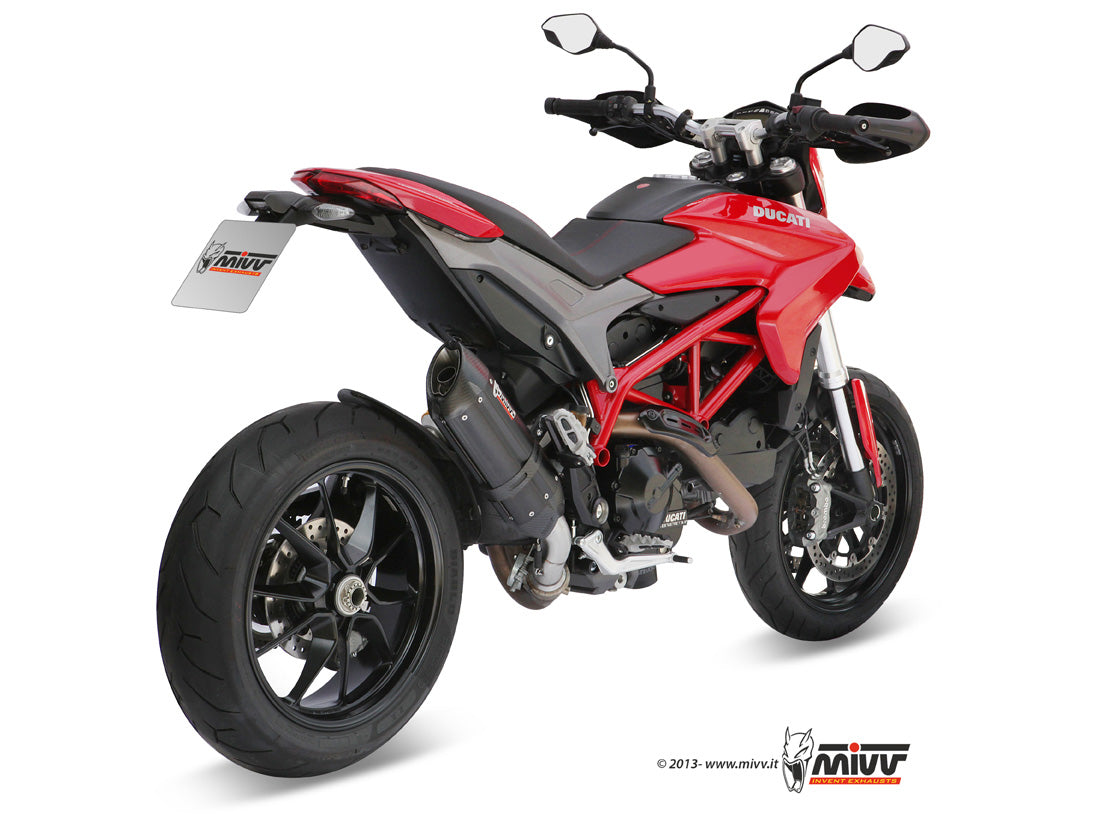 TERMINALE DI SCARICO ACCIAIO INOX NERO MIVV SUONO DUCATI HYPERMOTARD 821 2013-15