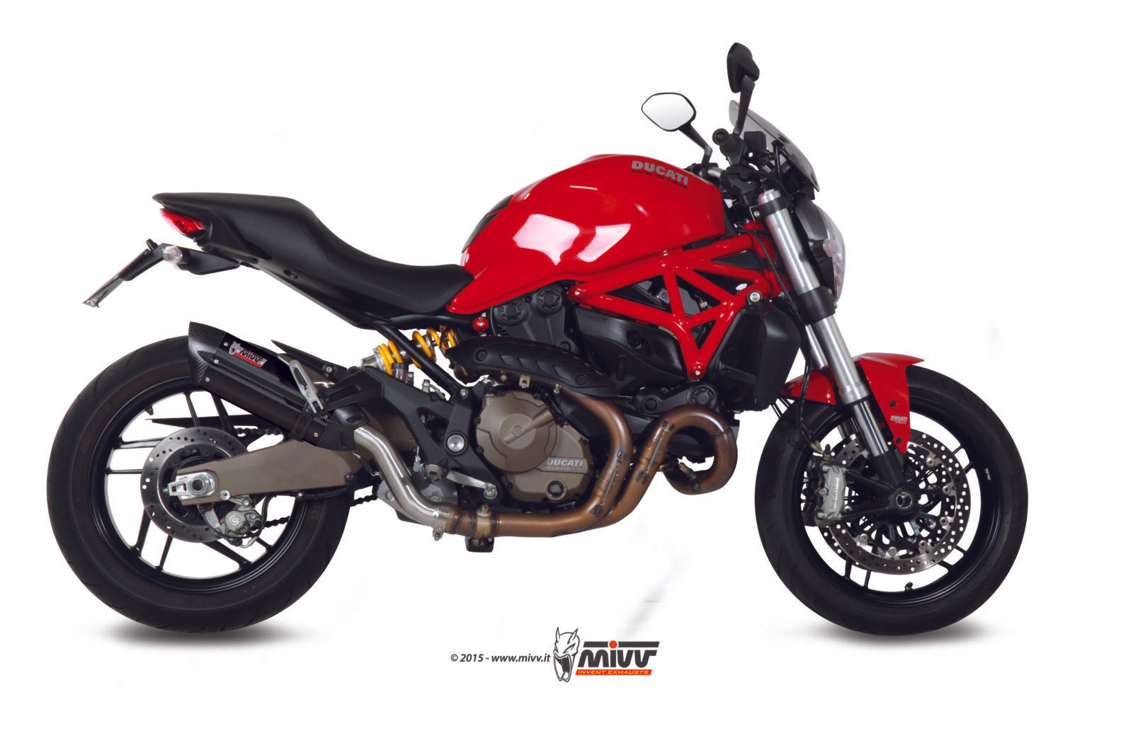TERMINALE DI SCARICO IN ACCIAIO INOX NERO MIVV SUONO DUCATI MONSTER 821 2014 -17
