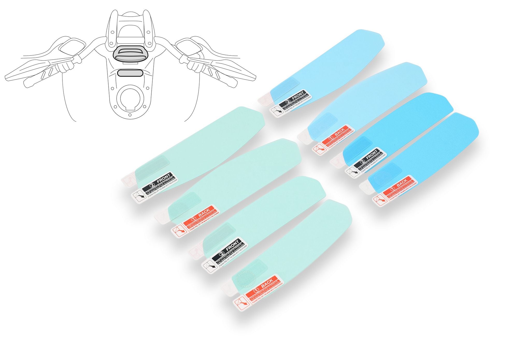 PELLICOLE PROTEZIONE STRUMENTAZIONE CNC RACING DUCATI DIAVEL 1200 2010-18