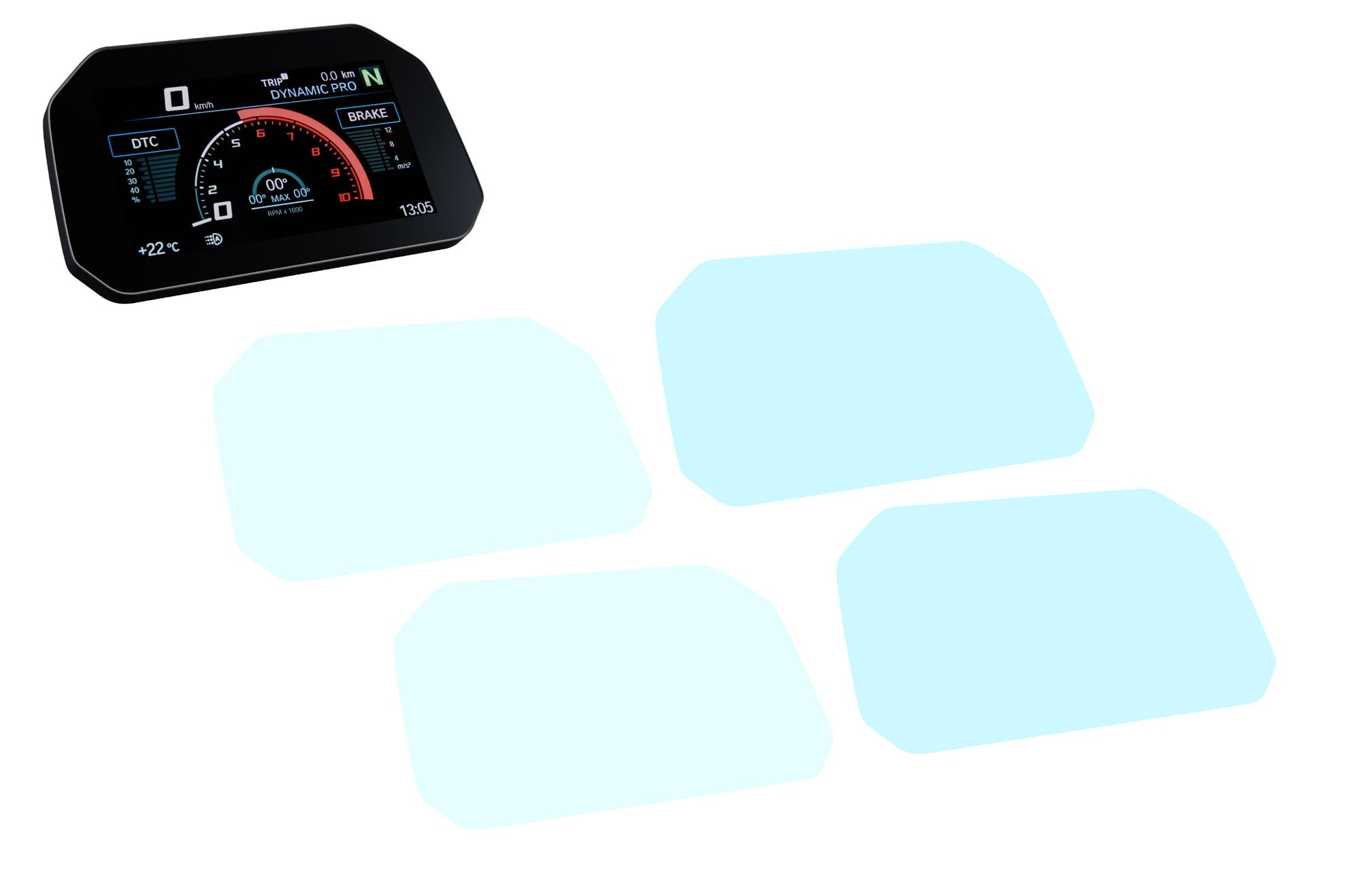 PELLICOLE PROTEZIONE STRUMENTAZIONE CNC RACING BMW S1000RR 2019-23