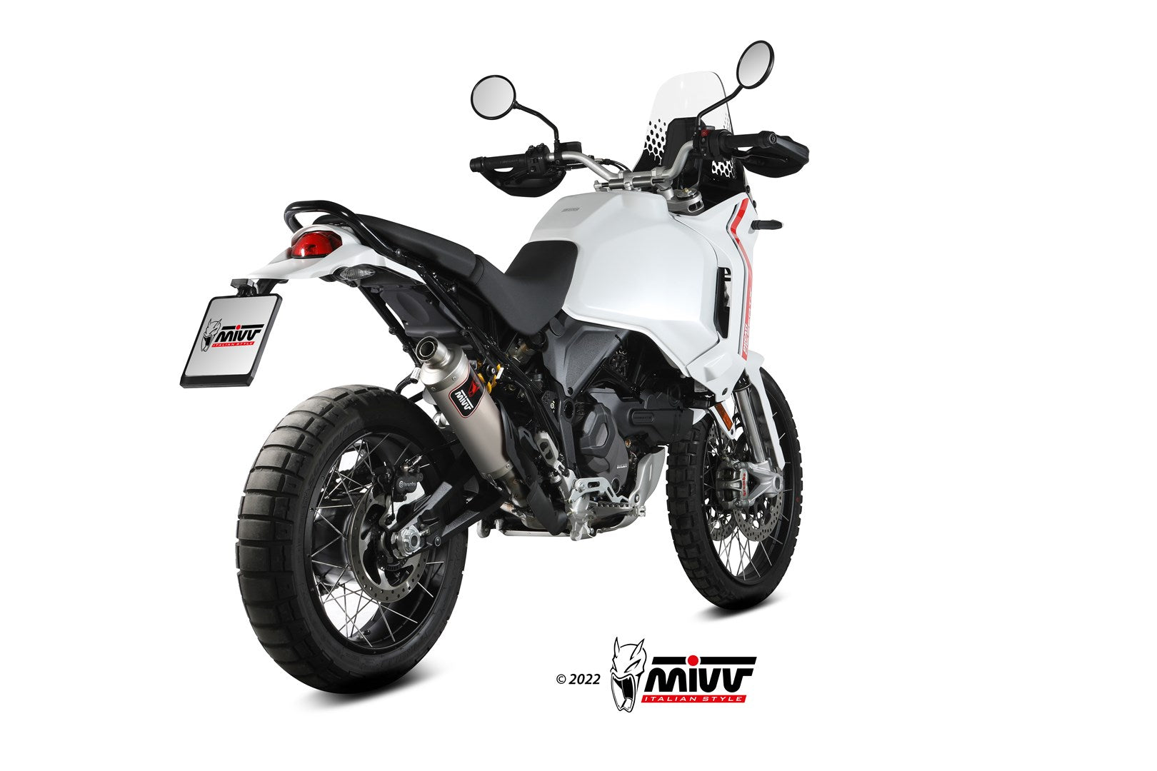 TERMINALE DI SCARICO IN TITANIO MIVV DAKAR DUCATI DESERTX 2022 - 2024