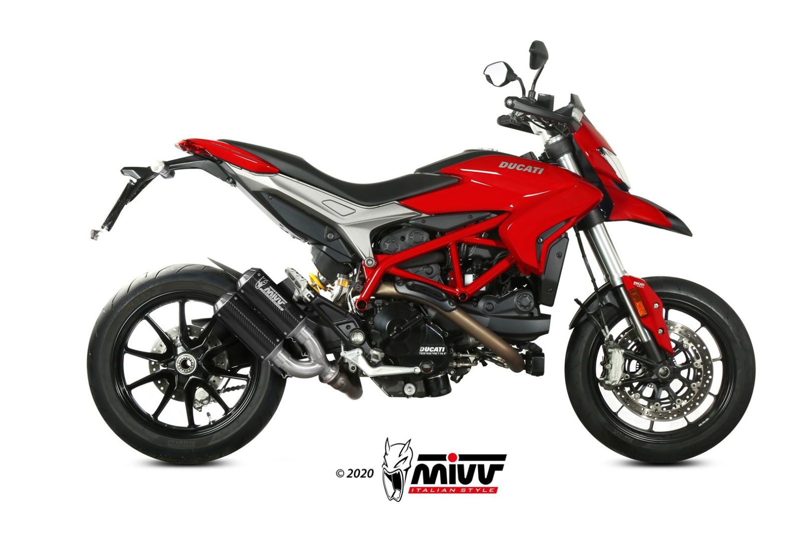 TERMINALI DI SCARICO CARBONIO RACING MIVV MK3 DUCATI HYPERMOTARD 939 2016-2018
