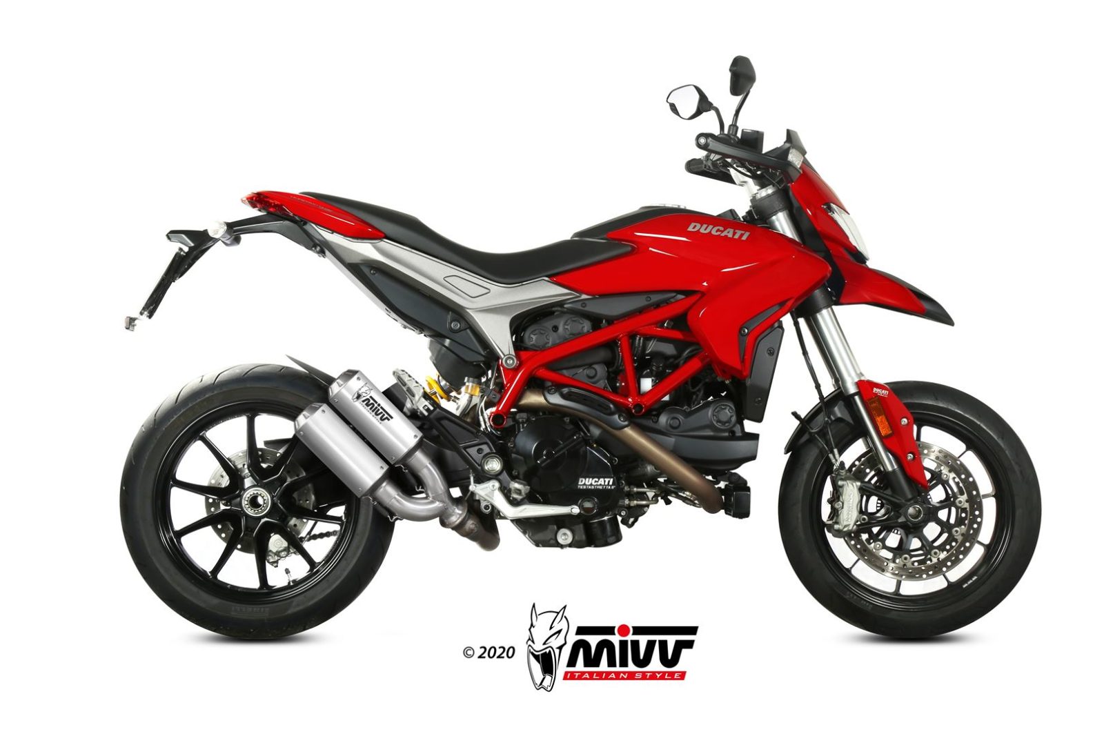 TERMINALI DI SCARICO ACCIAIO INOX RACING MIVV MK3 DUCATI HYPERMOTARD 939 2016-18