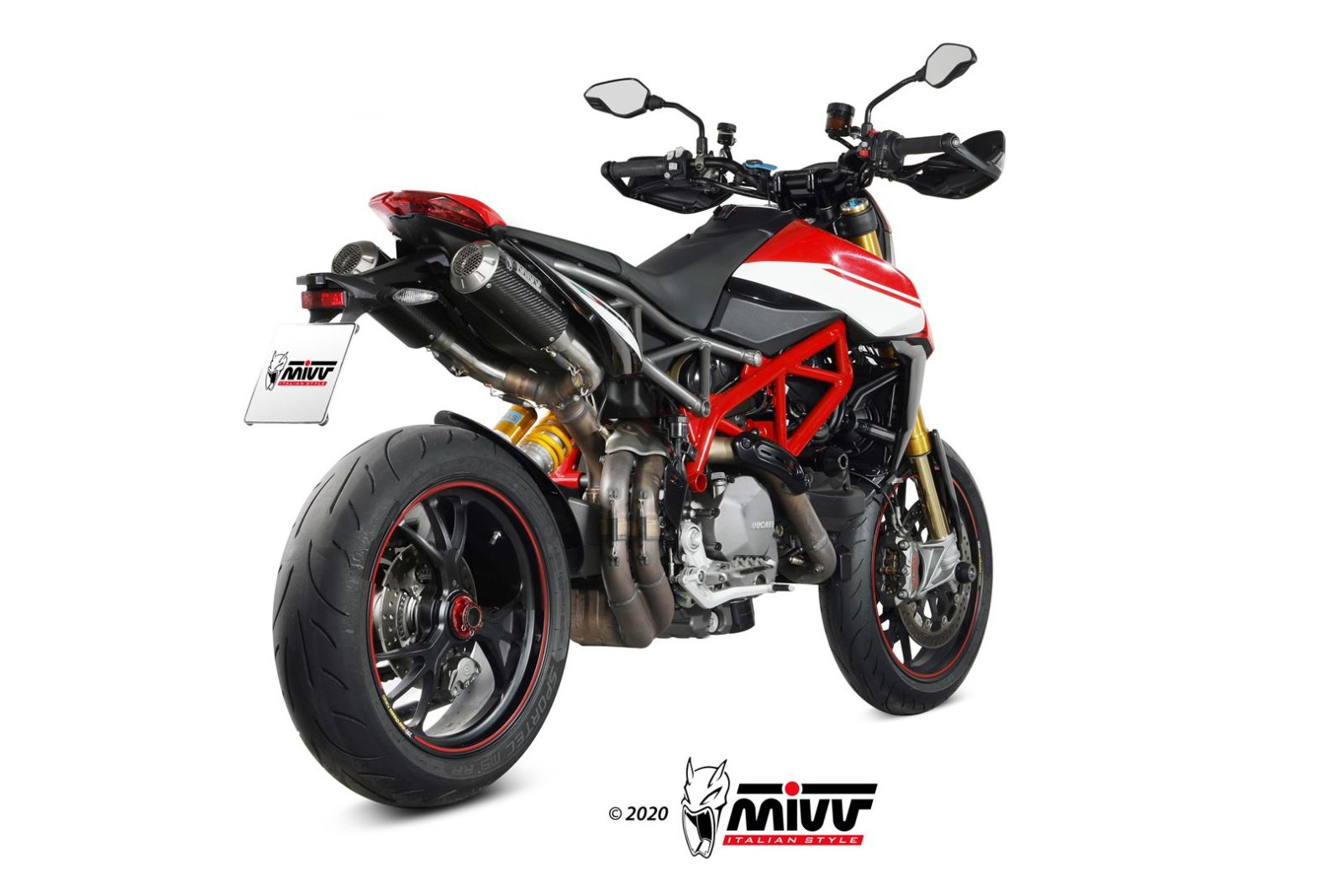 TERMINALI DI SCARICO IN CARBONIO MIVV MK3 DUCATI HYPERMOTARD 950/SP/RVE 2021-24