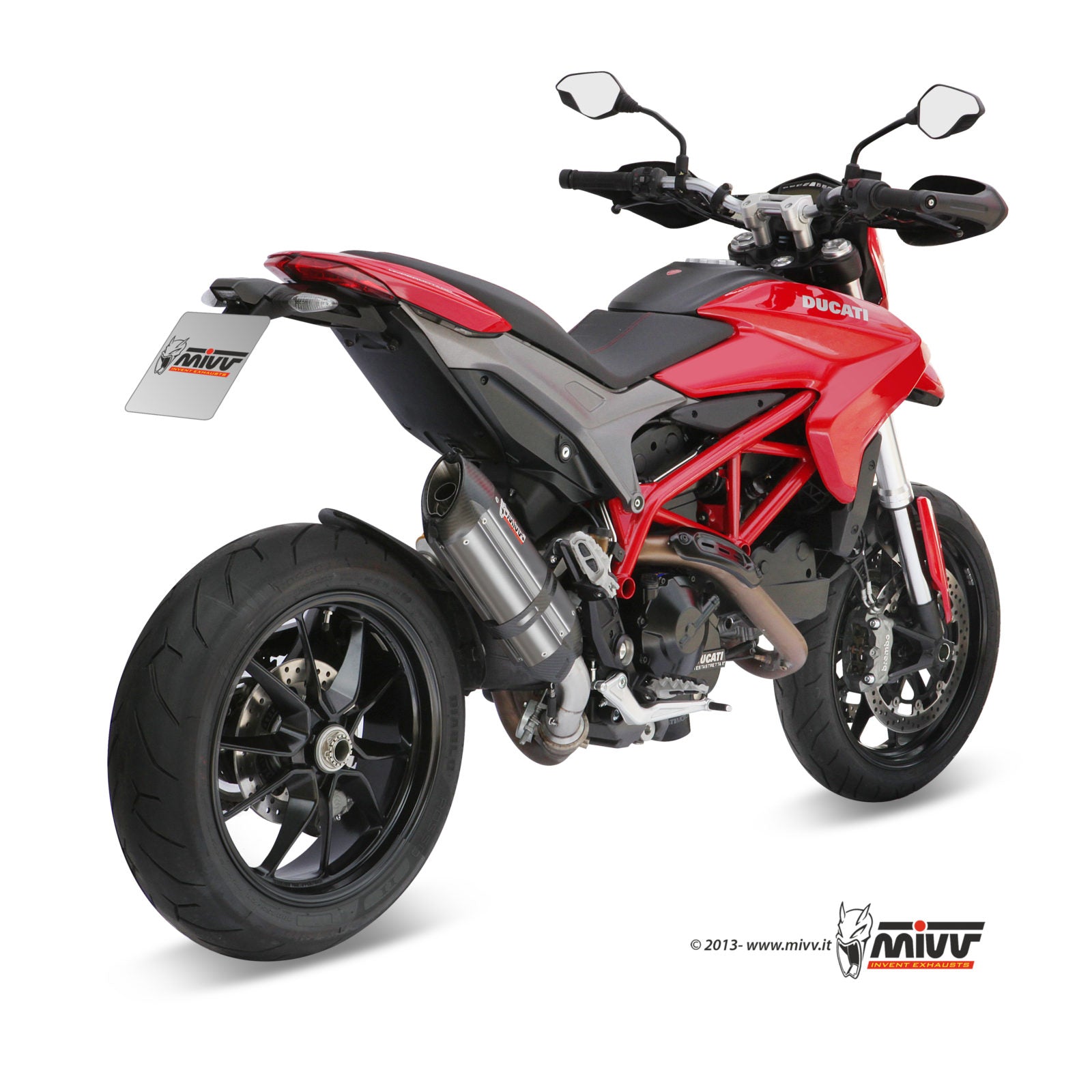 TERMINALE DI SCARICO IN ACCIAIO INOX MIVV SUONO DUCATI HYPERMOTARD 821 2013-2015