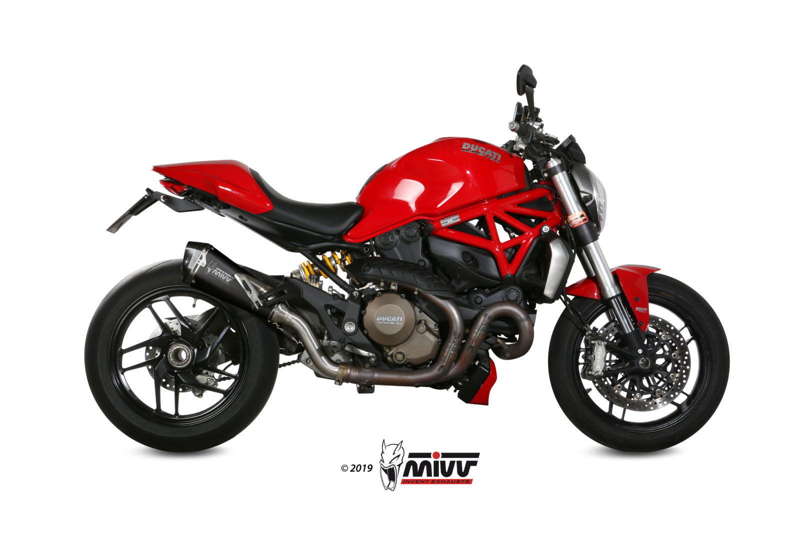 TERMINALE DI SCARICO INOX NERO MIVV DELTA RACE DUCATI MONSTER 1200/S 2014-16